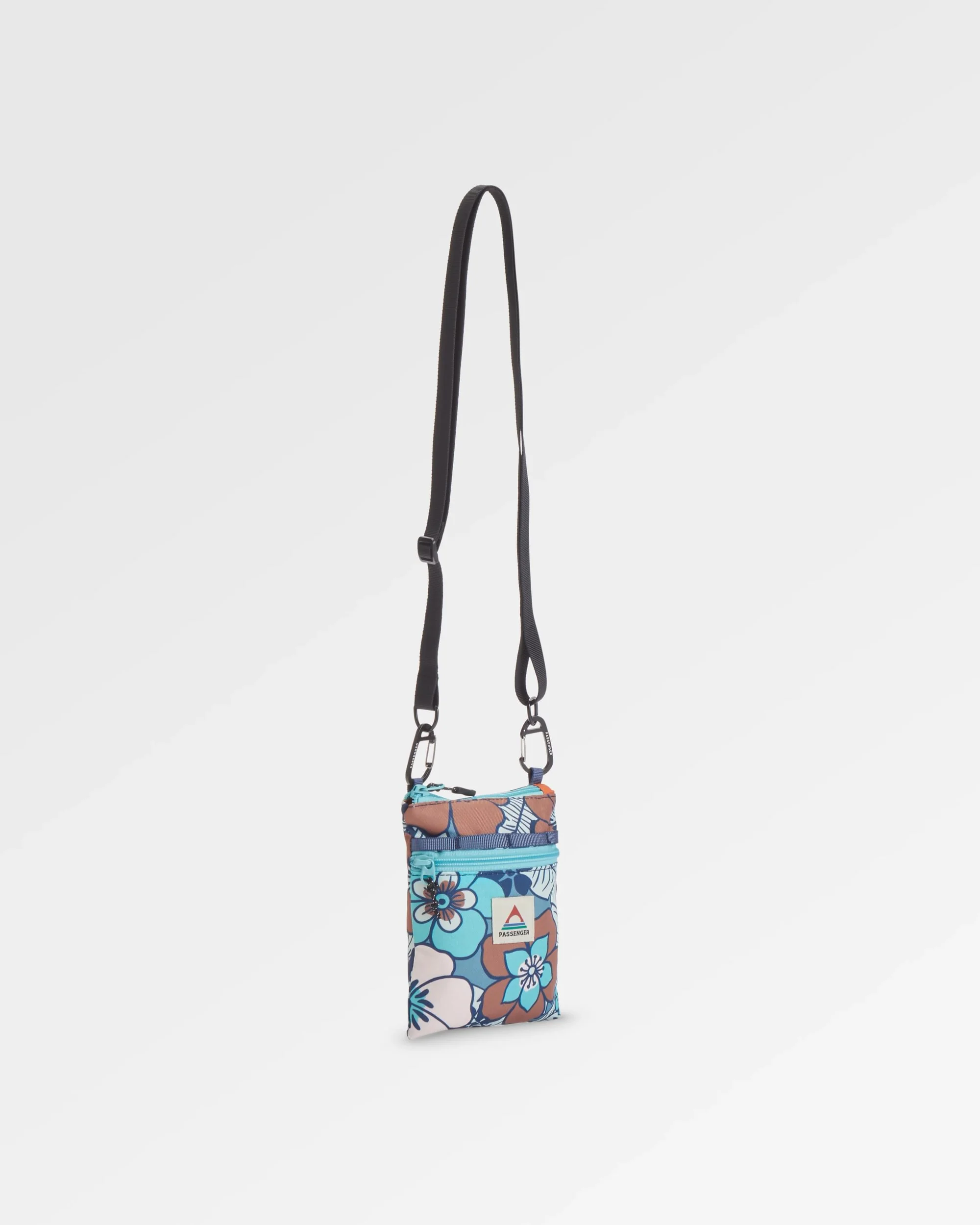 Journey Crossbody Bag - Vintage Floral Aqua - Image 3