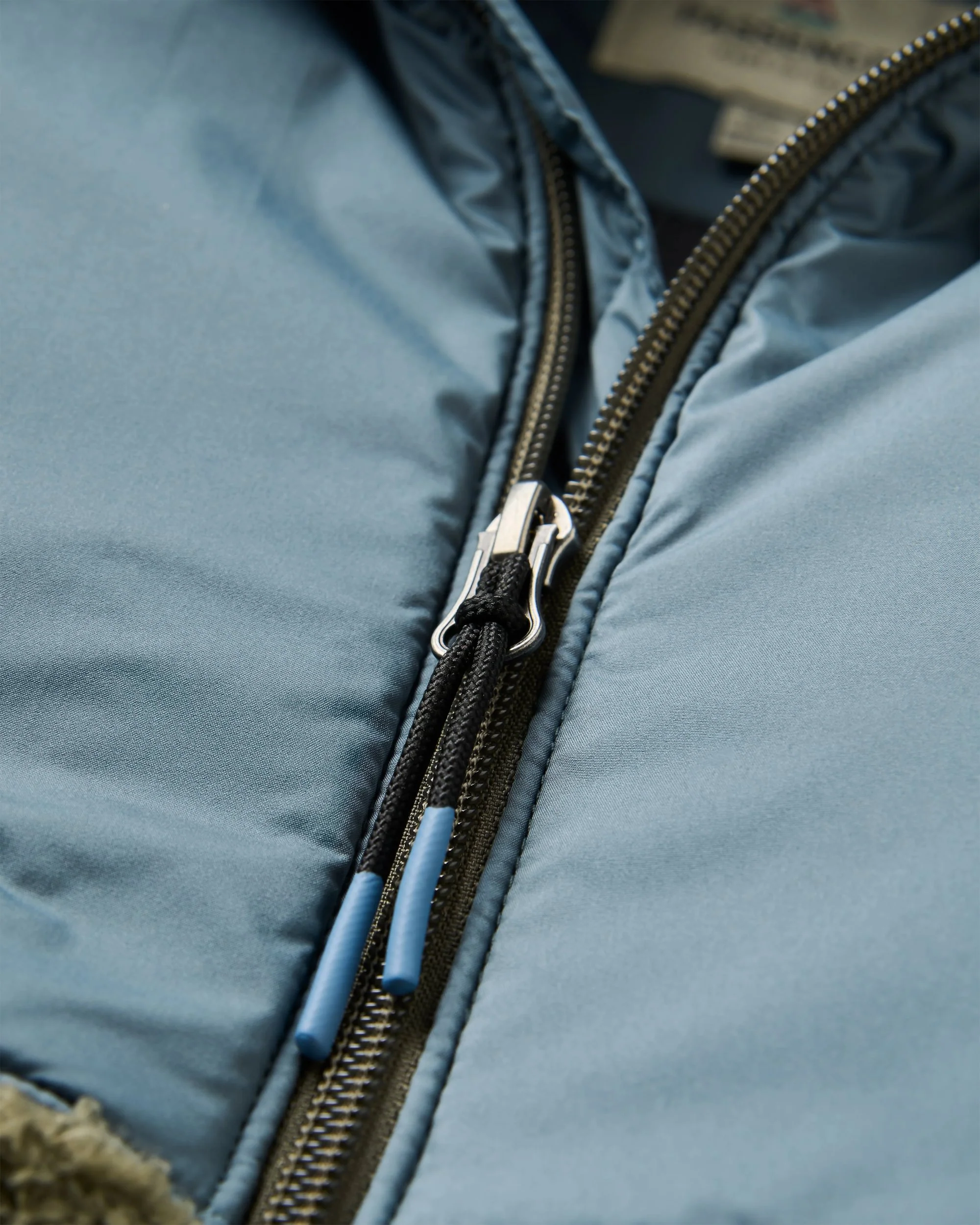 Joy Full Zip Hooded Sherpa Fleece - Dusty Olive - Image 2