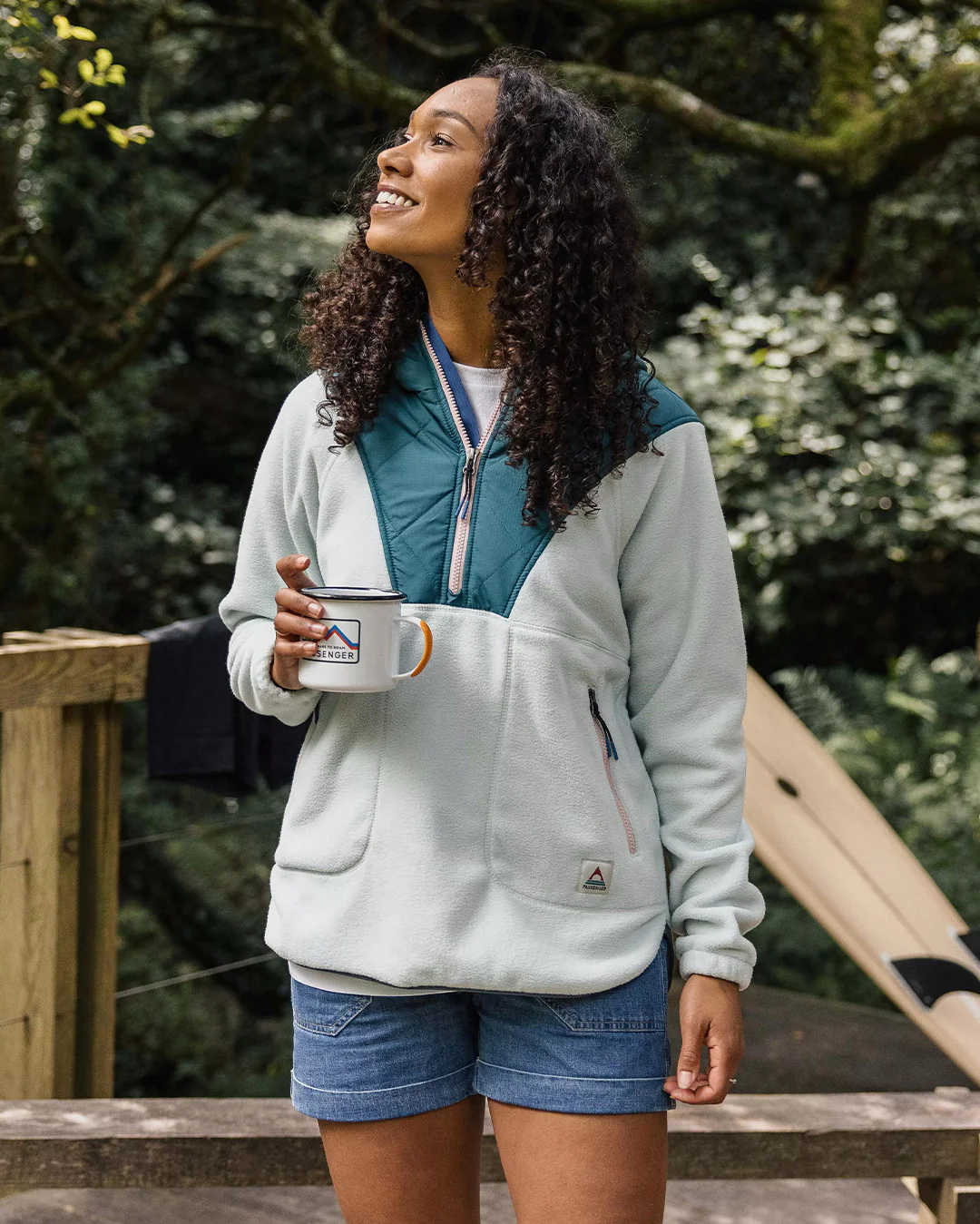 Juana Polar Hooded Fleece - Surf Spray - Image 6