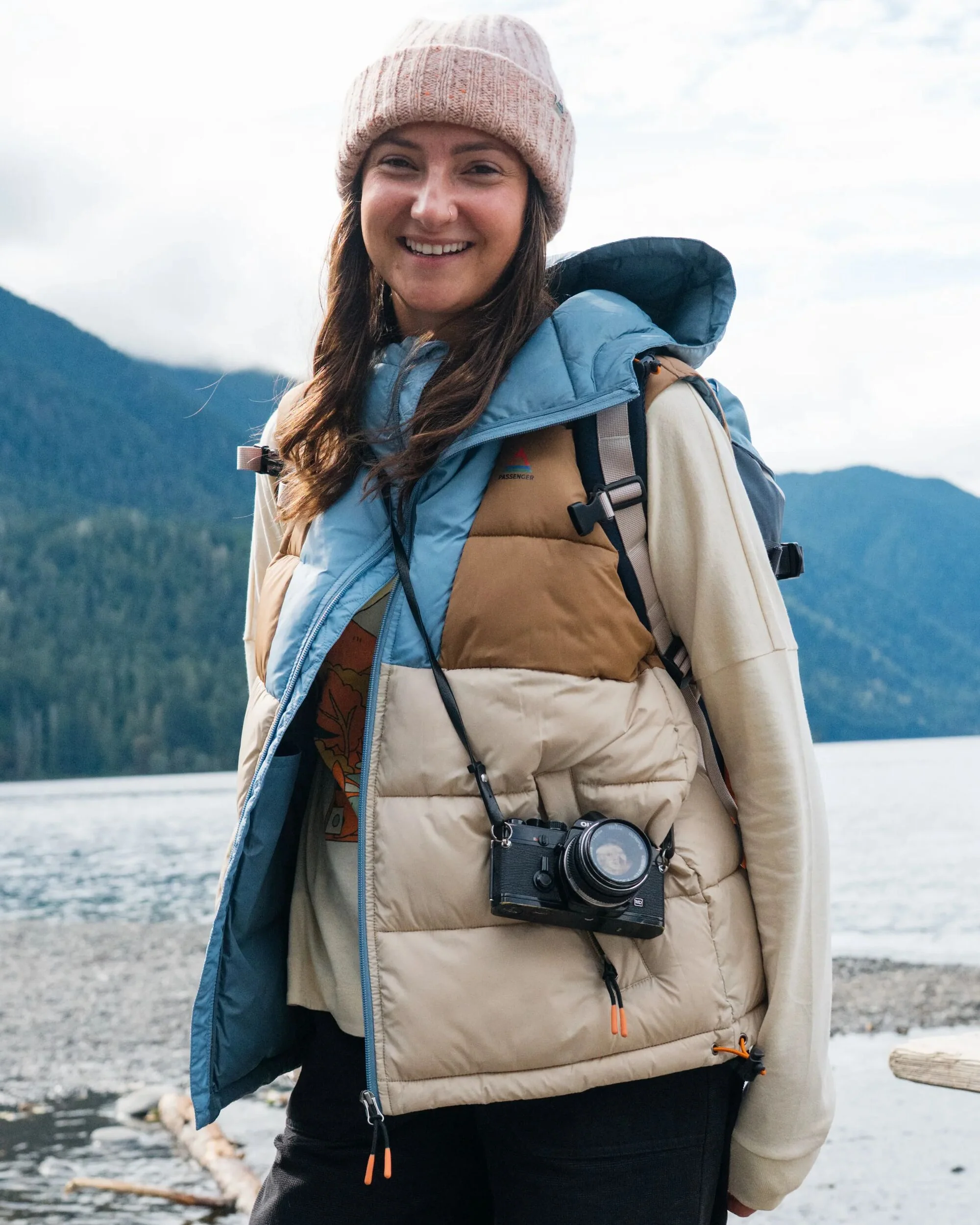 Kai Insulated Gilet - Toffee/Stone - Image 3