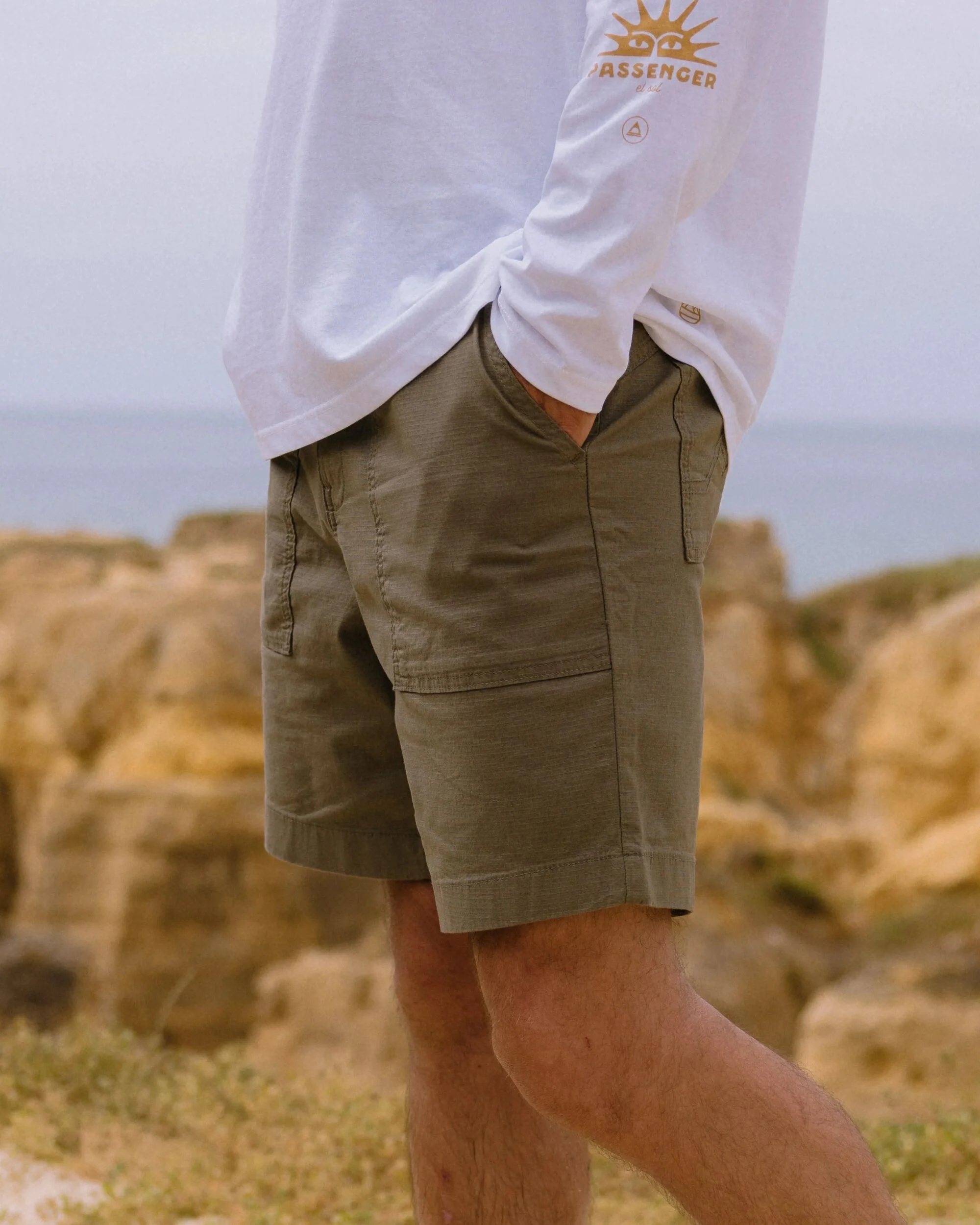 Kimmer Ripstop Cotton Short - Dusty Olive