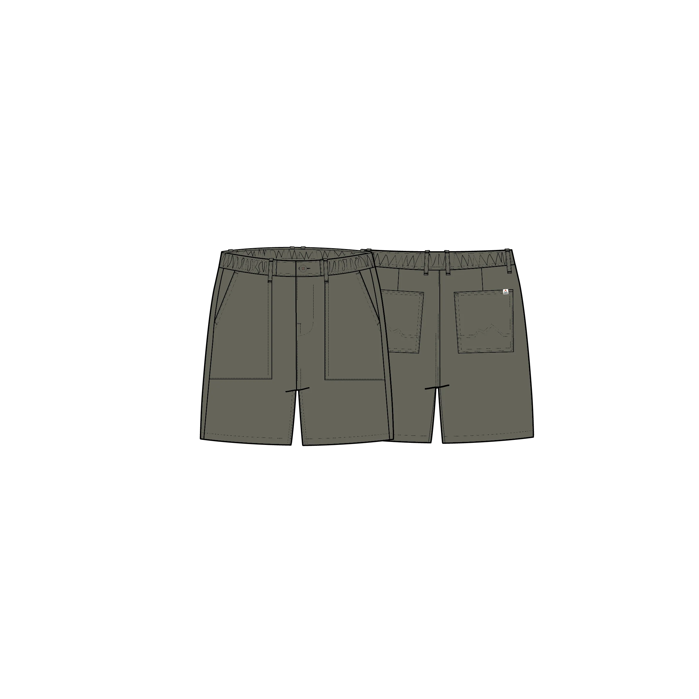 Kimmer Ripstop Cotton Short - Dusty Olive - Image 9