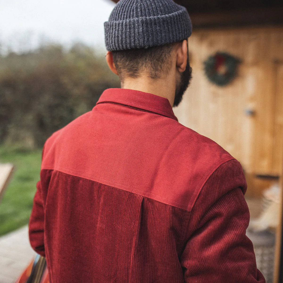 Kodiak Sherpa Lined Cord Overshirt - Russet Brown - Image 7