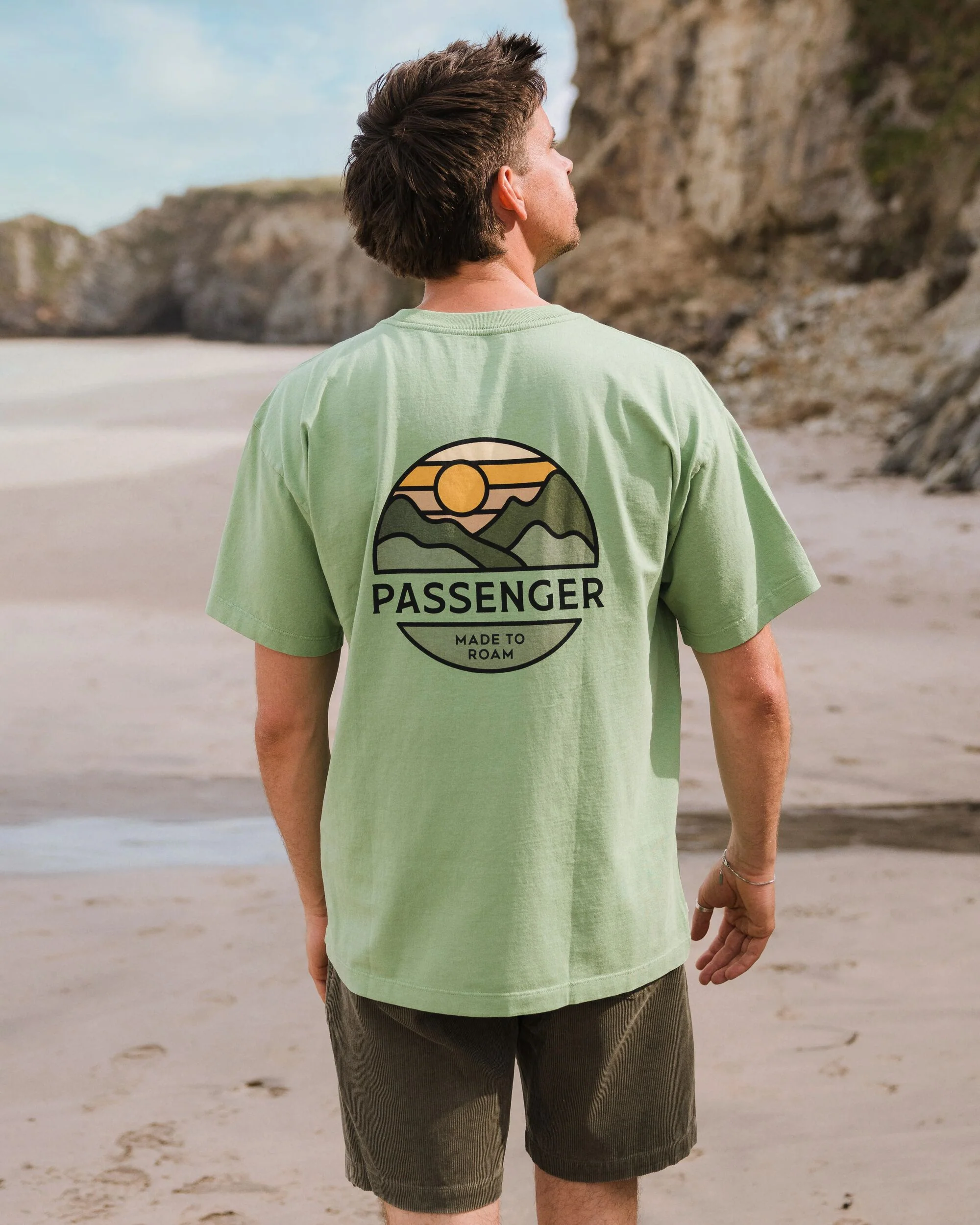 Laidback Relaxed Fit T-Shirt - Stem Green
