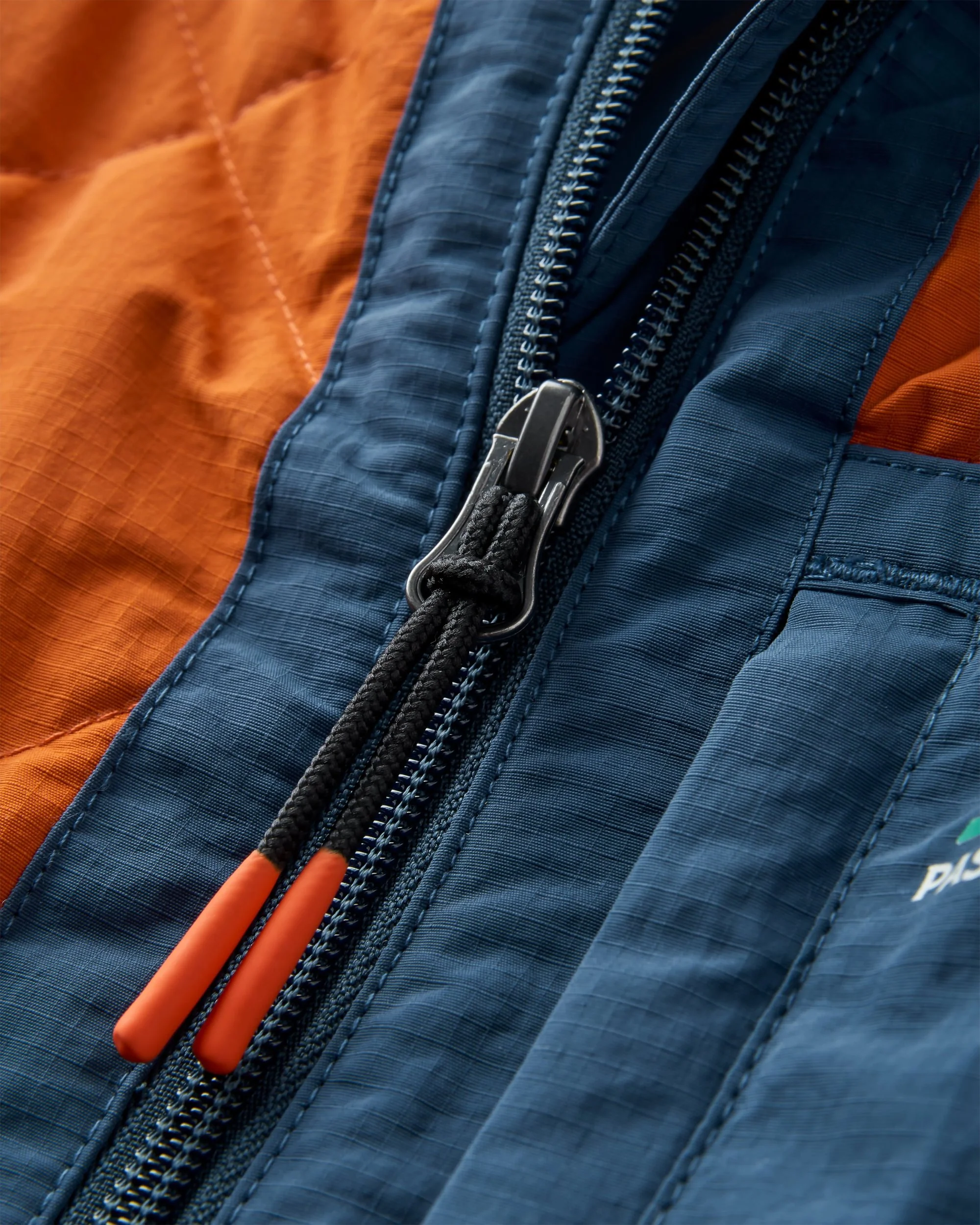 Lara Quilted Jacket - Oat/Sunset Orange - Image 9