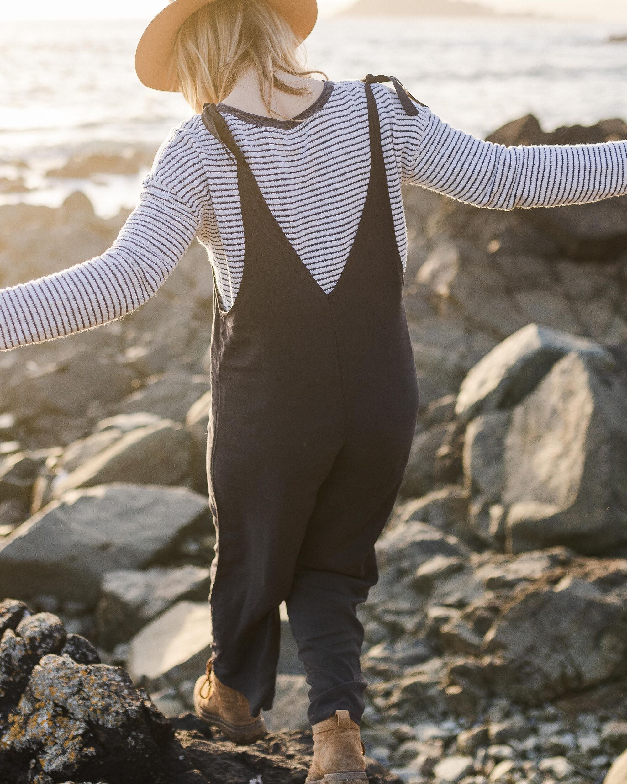 Lazy Day Dungarees - Faded Black - Image 4