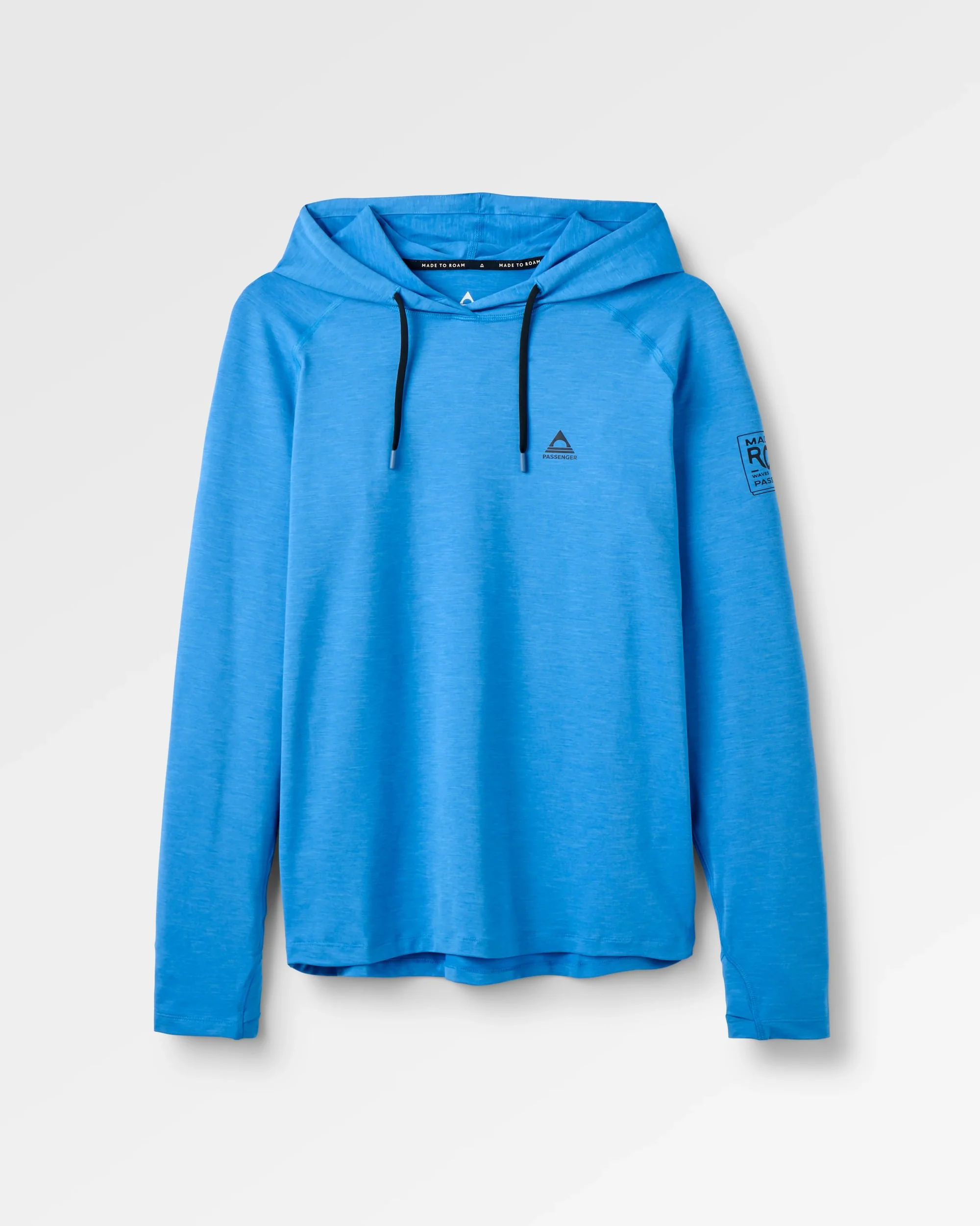 Light Ray Hooded UPF50 LS T-Shirt - Marine Blue Marl