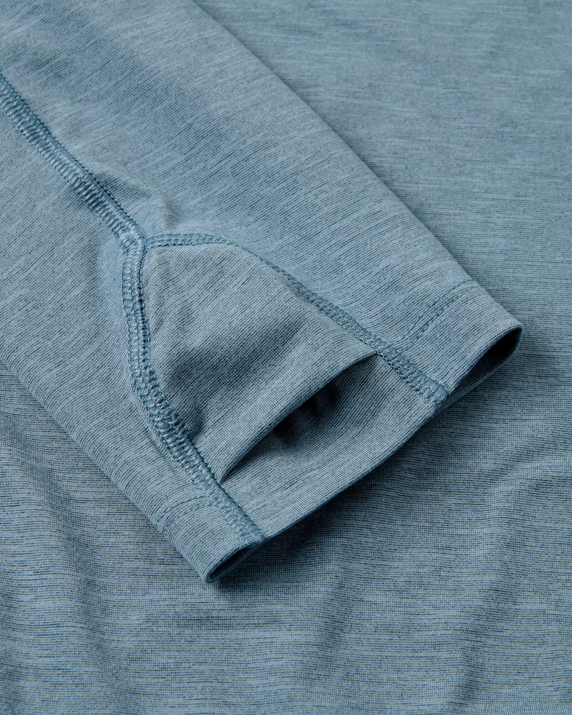 Light Ray Lightweight UPF50 LS T-Shirt - Storm Grey Marl - Image 4