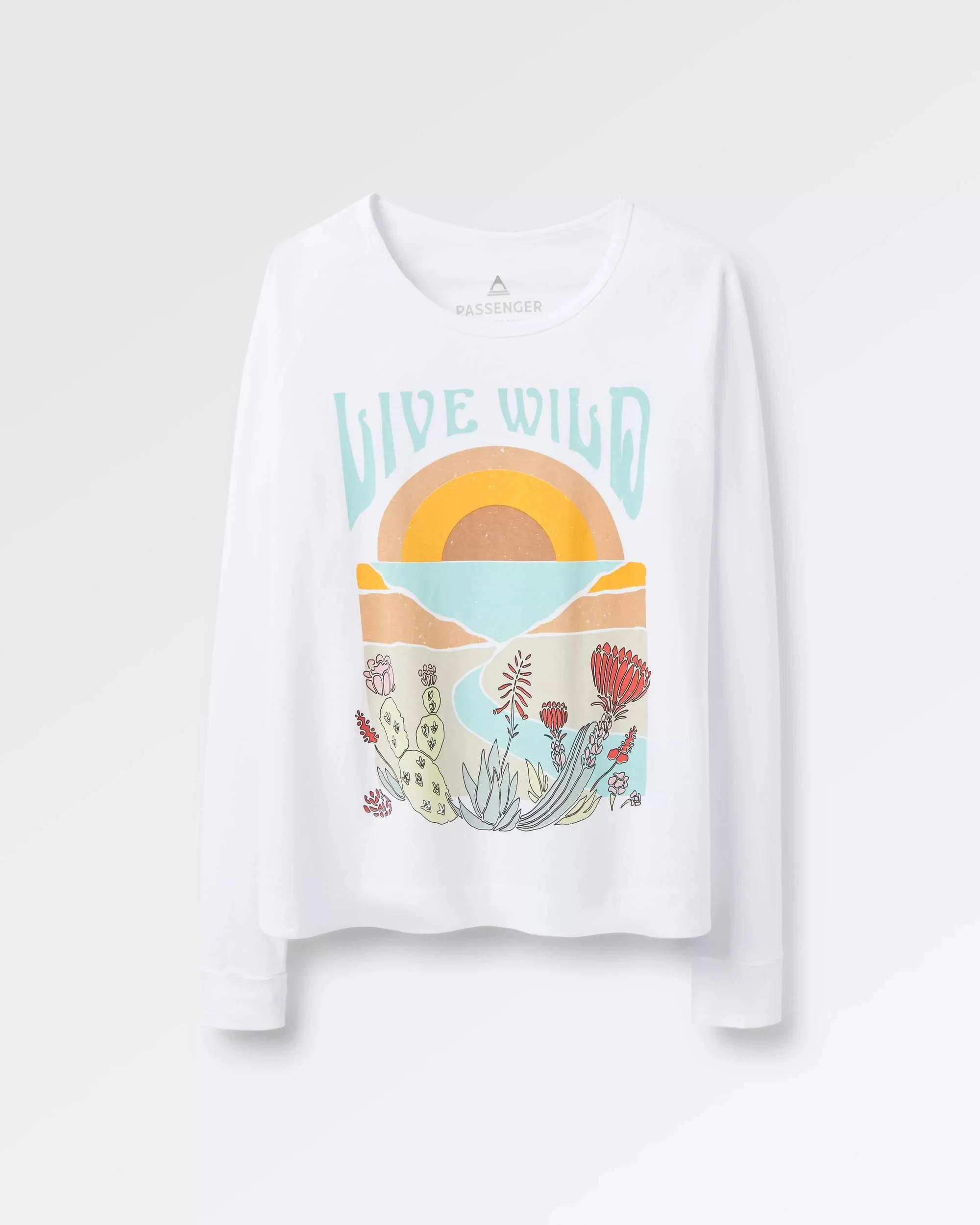 Live Wild LS T-Shirt - White