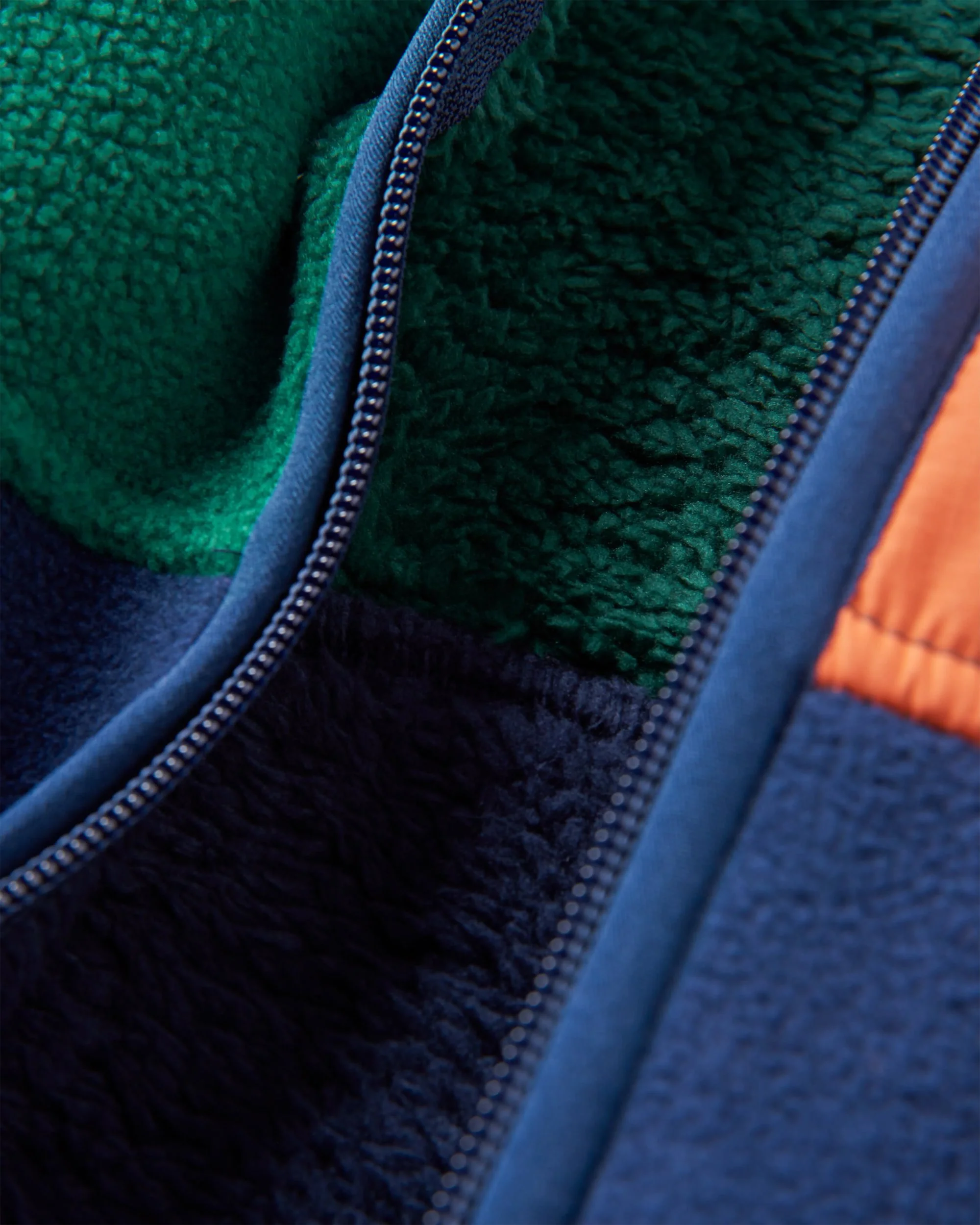 Loch Hooded Polar Fleece - Rain Forest/Rich Navy - Image 9