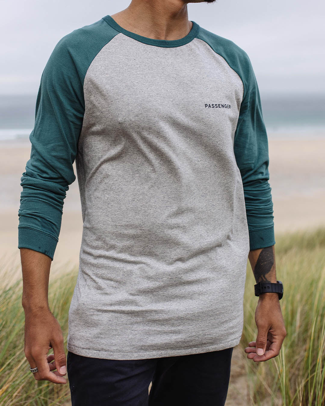 Made To Roam LS T-Shirt - Grey Marl - Image 4