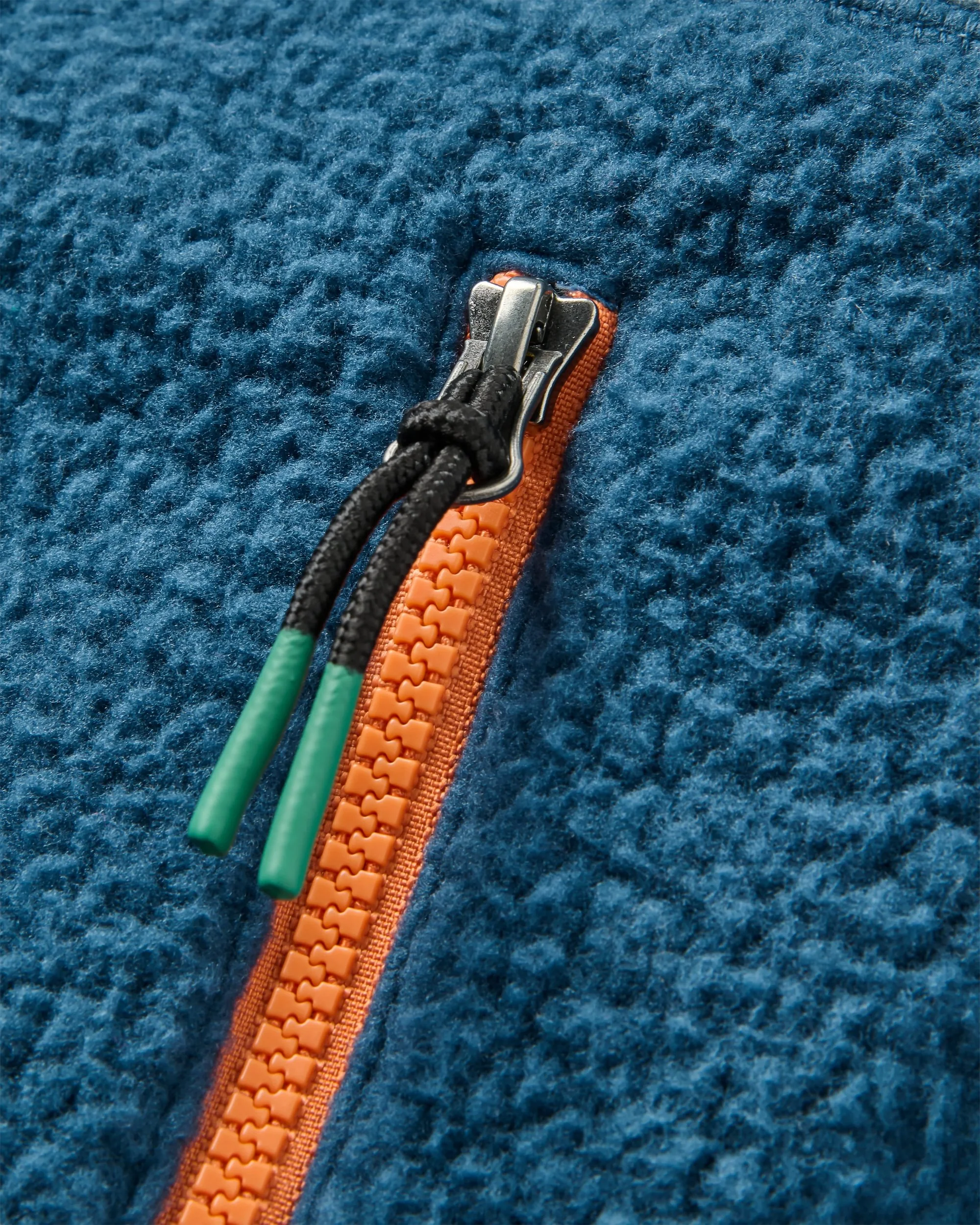 Maine 1/2 Zip Sherpa Fleece - Stormy Blue/Dark Denim - Image 4