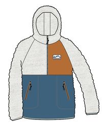 Maine 1/2 Zip Sherpa Fleece - Blue Steel - Image 10