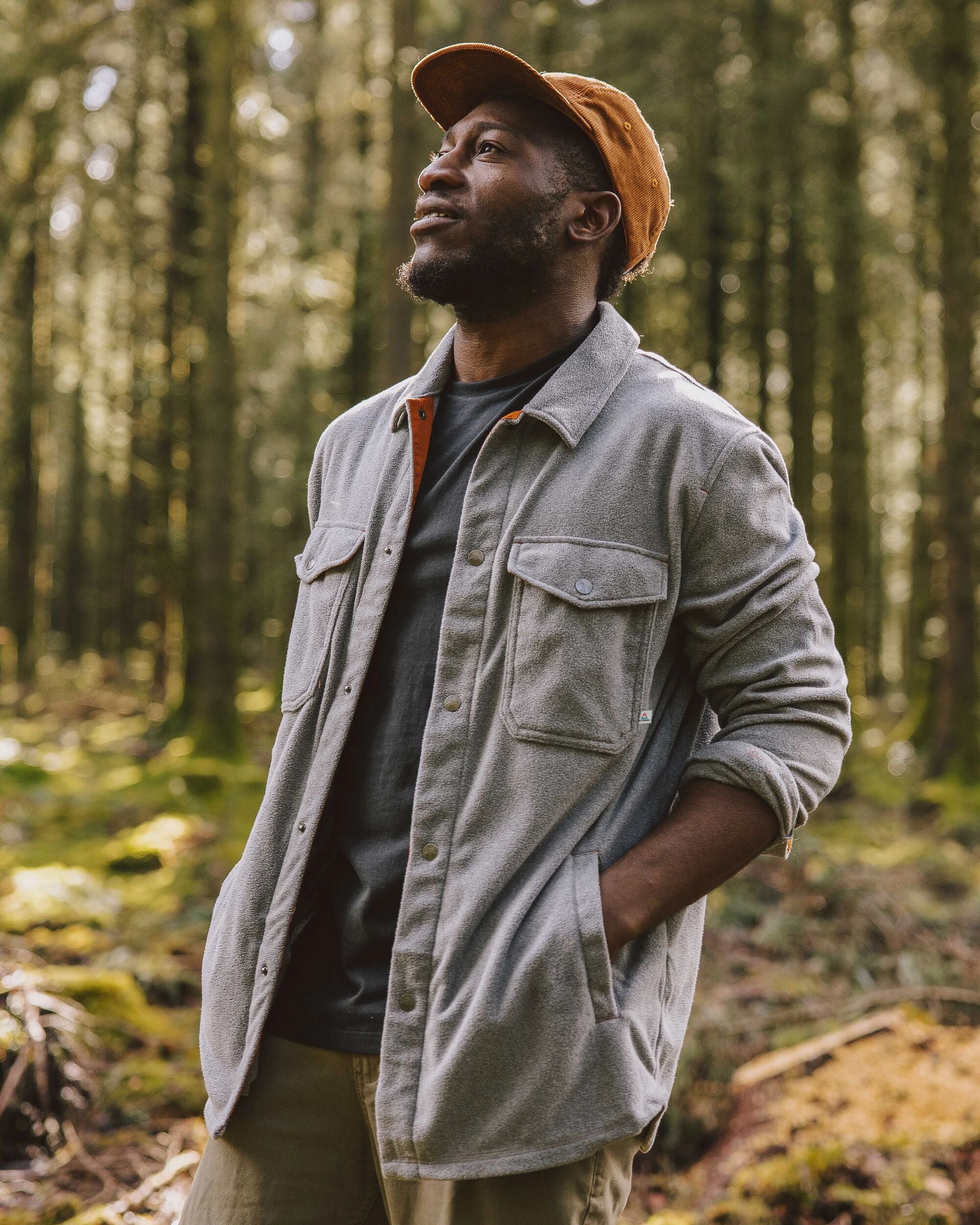 Maple Polar Fleece Shirt - Grey Marl 2