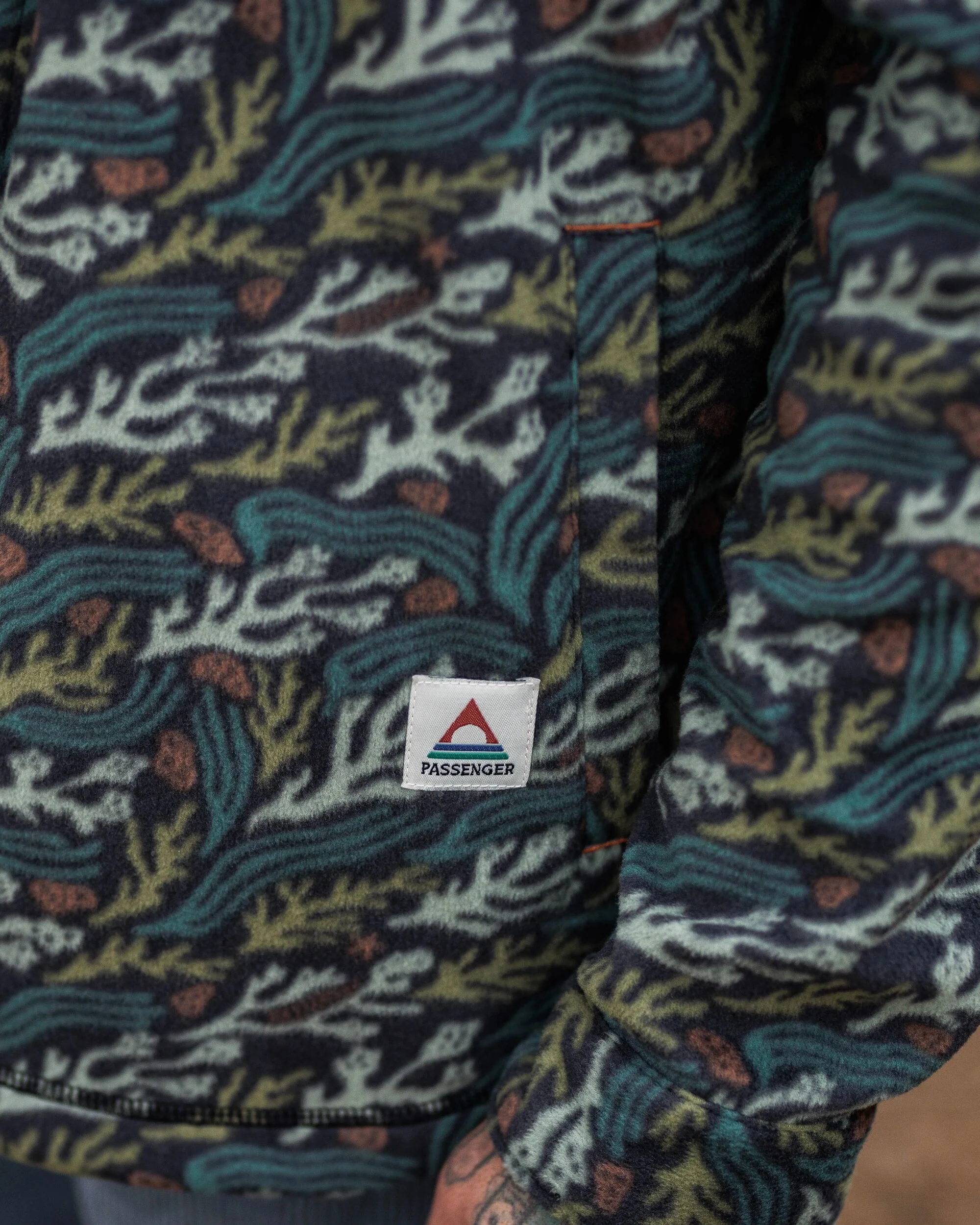 Maple Polar Fleece Shirt - Ocean Current Black - Image 7