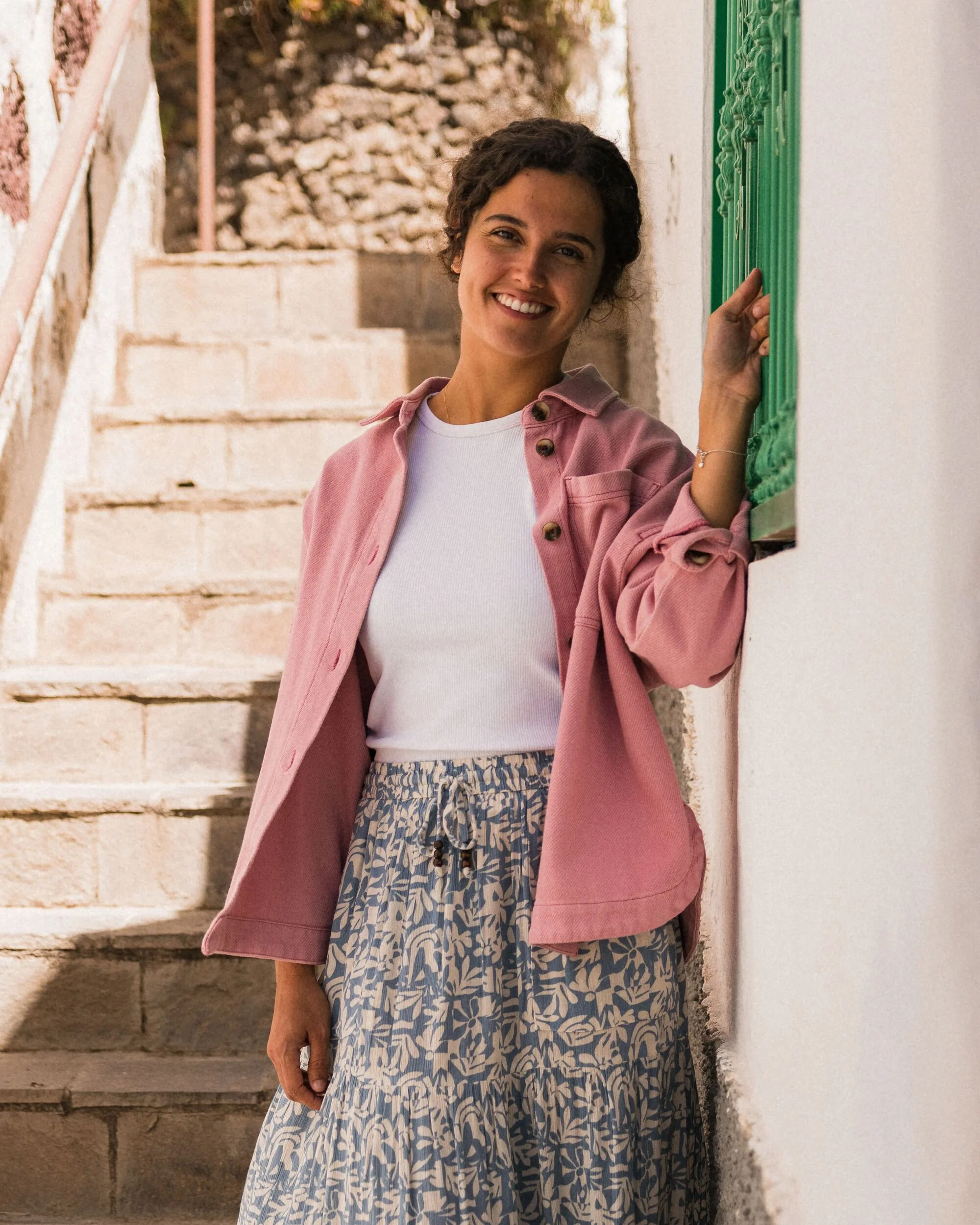 Maya Twill Overshirt - Pink Haze - Image 4