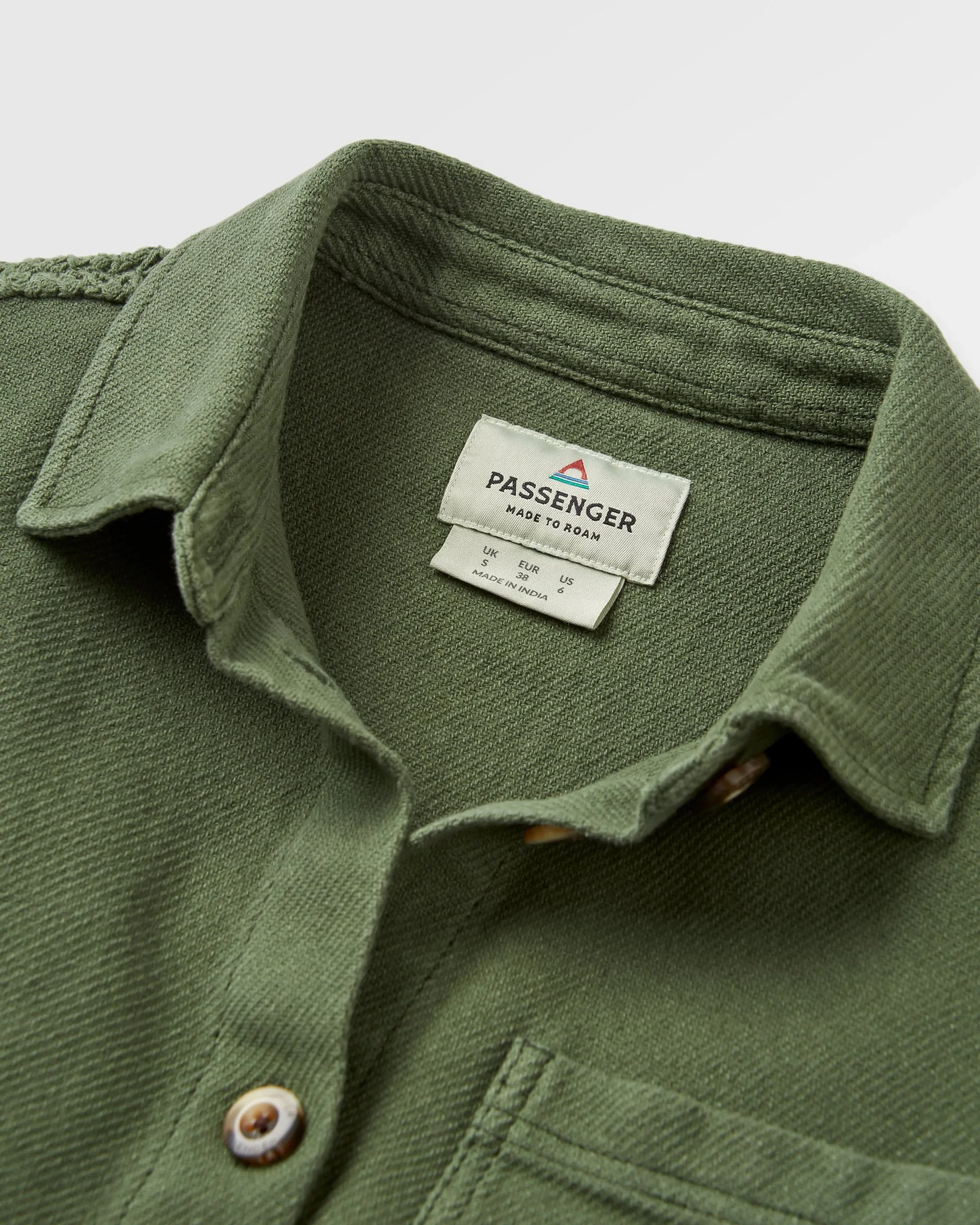 Maya Twill Overshirt - Wild Green - Image 6