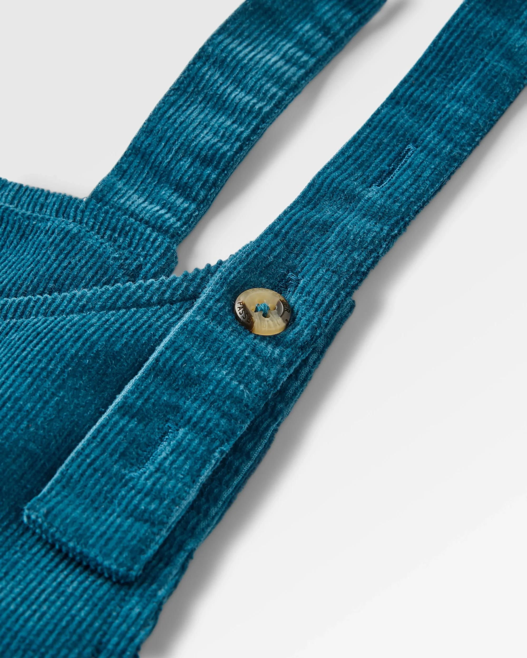 Meadows Organic Cotton Cord Dungarees - Tidal Blue - Image 6