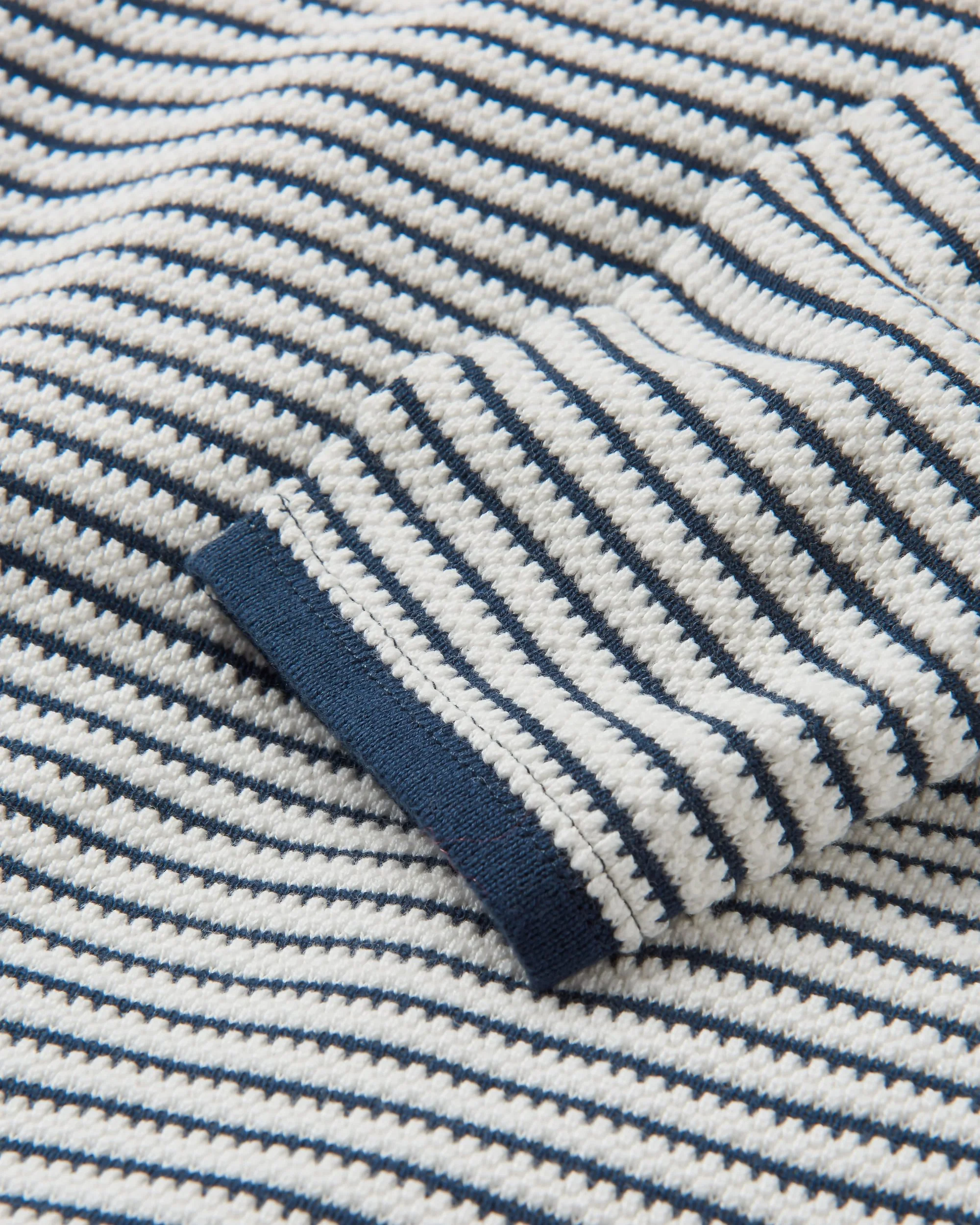 Muir Organic Knitted Jumper - Off White Stripe - Image 8