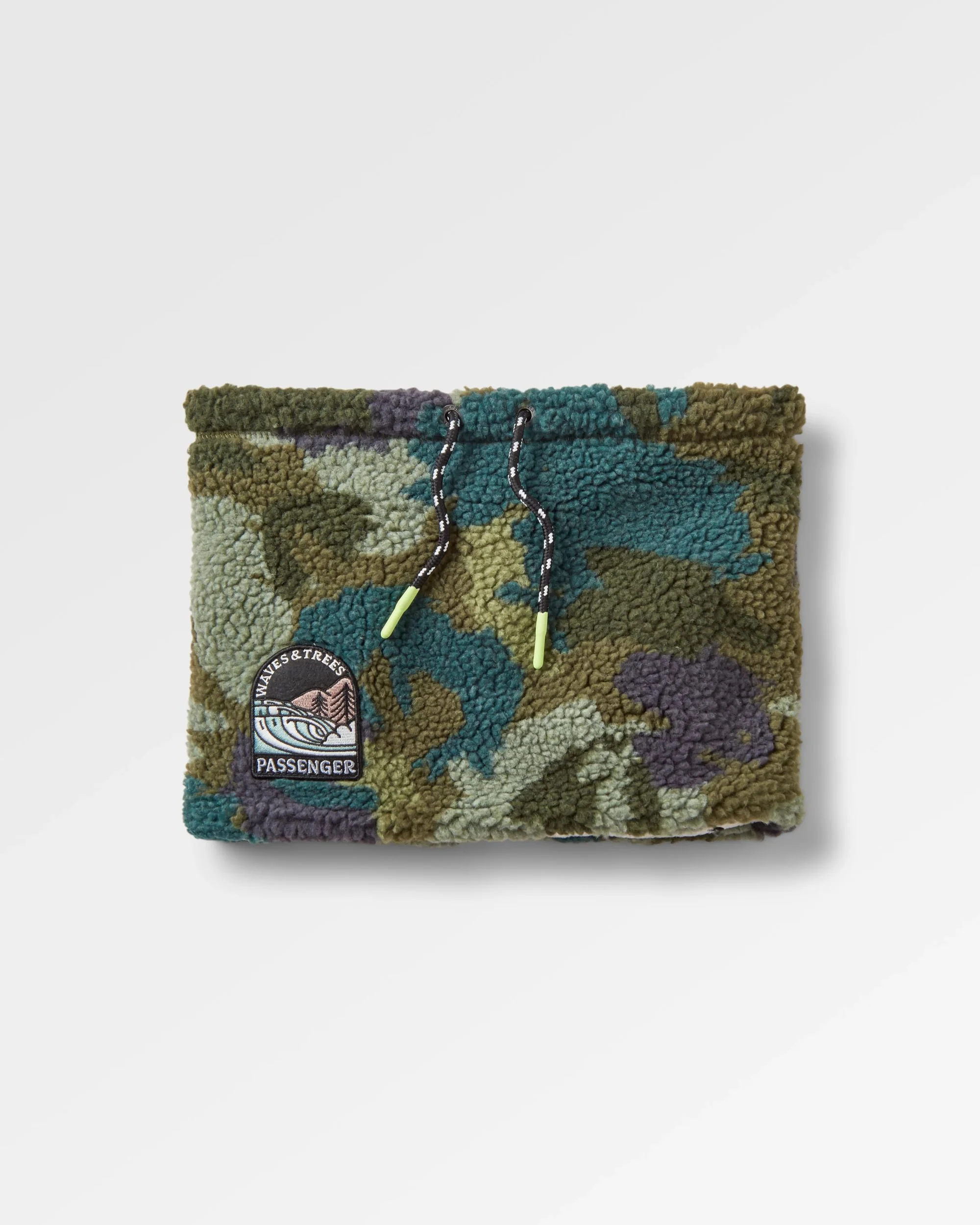 Mulled Sherpa Fleece Snood - Alpine Camo Khaki