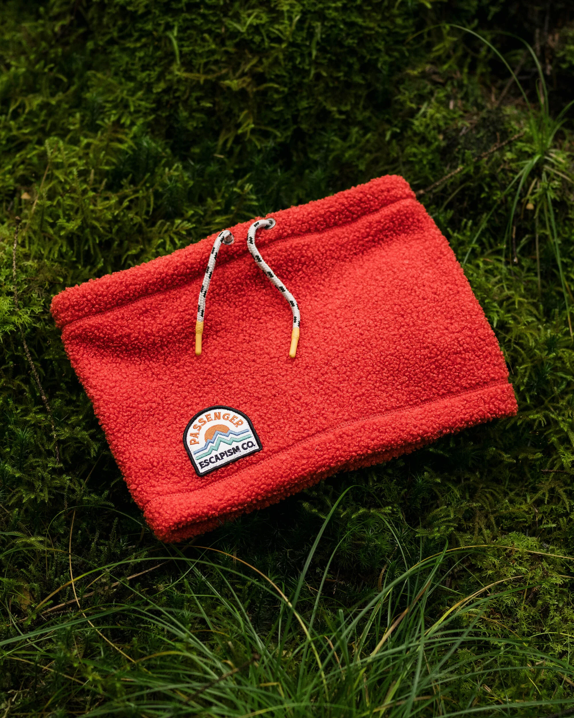 Mulled Sherpa Fleece Snood - Cardinal