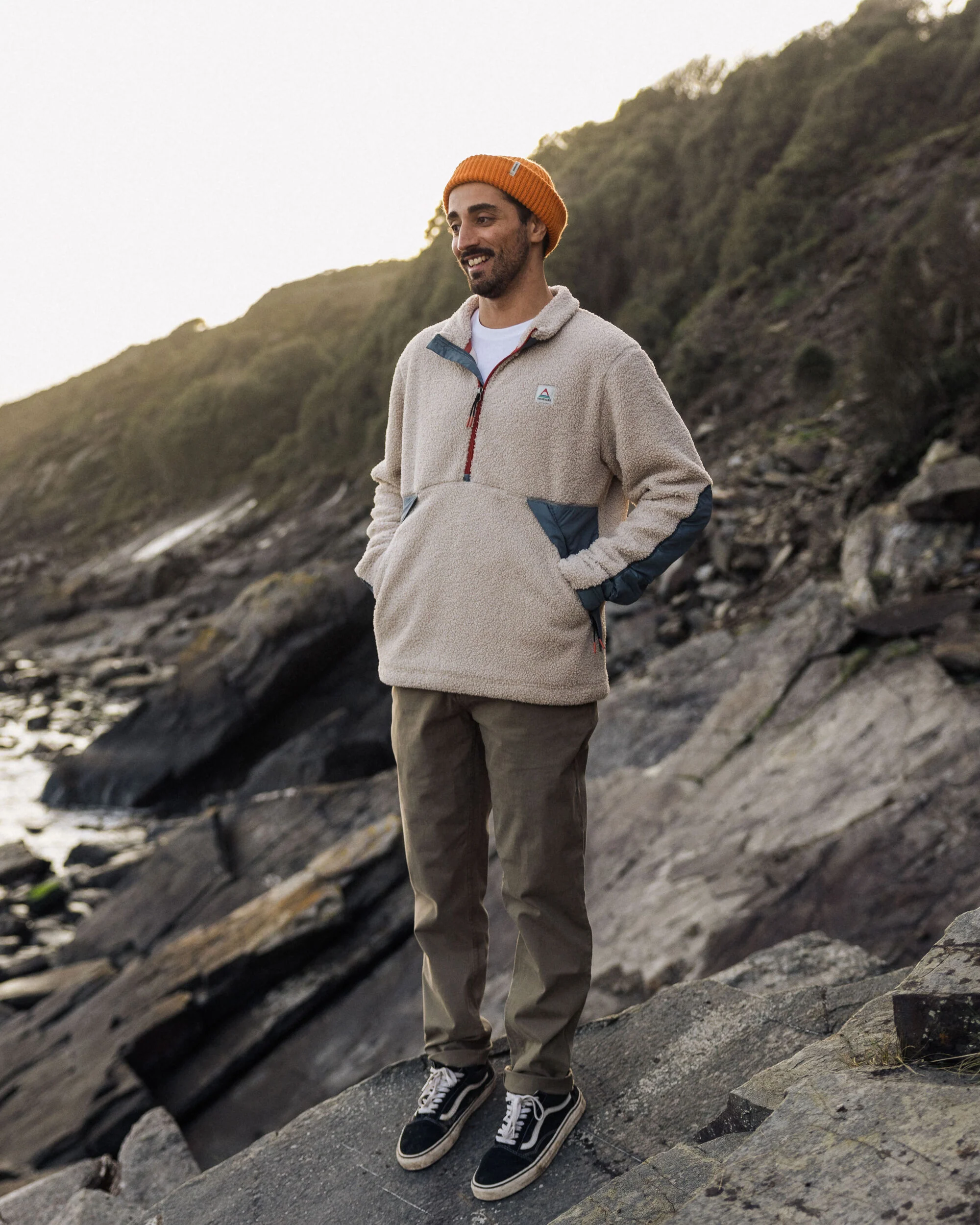 Muse Polar-Lined Sherpa Fleece - Pebble Grey - Image 5