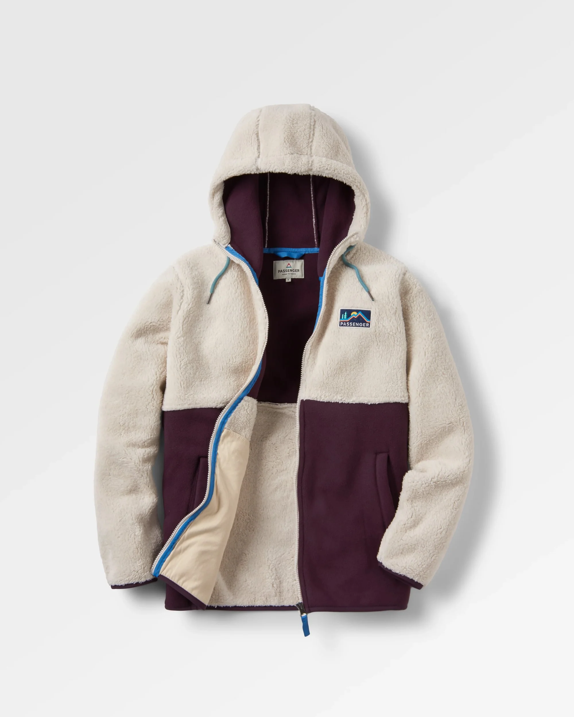 Nestling Polar-Lined Sherpa Fleece - Deep Plum
