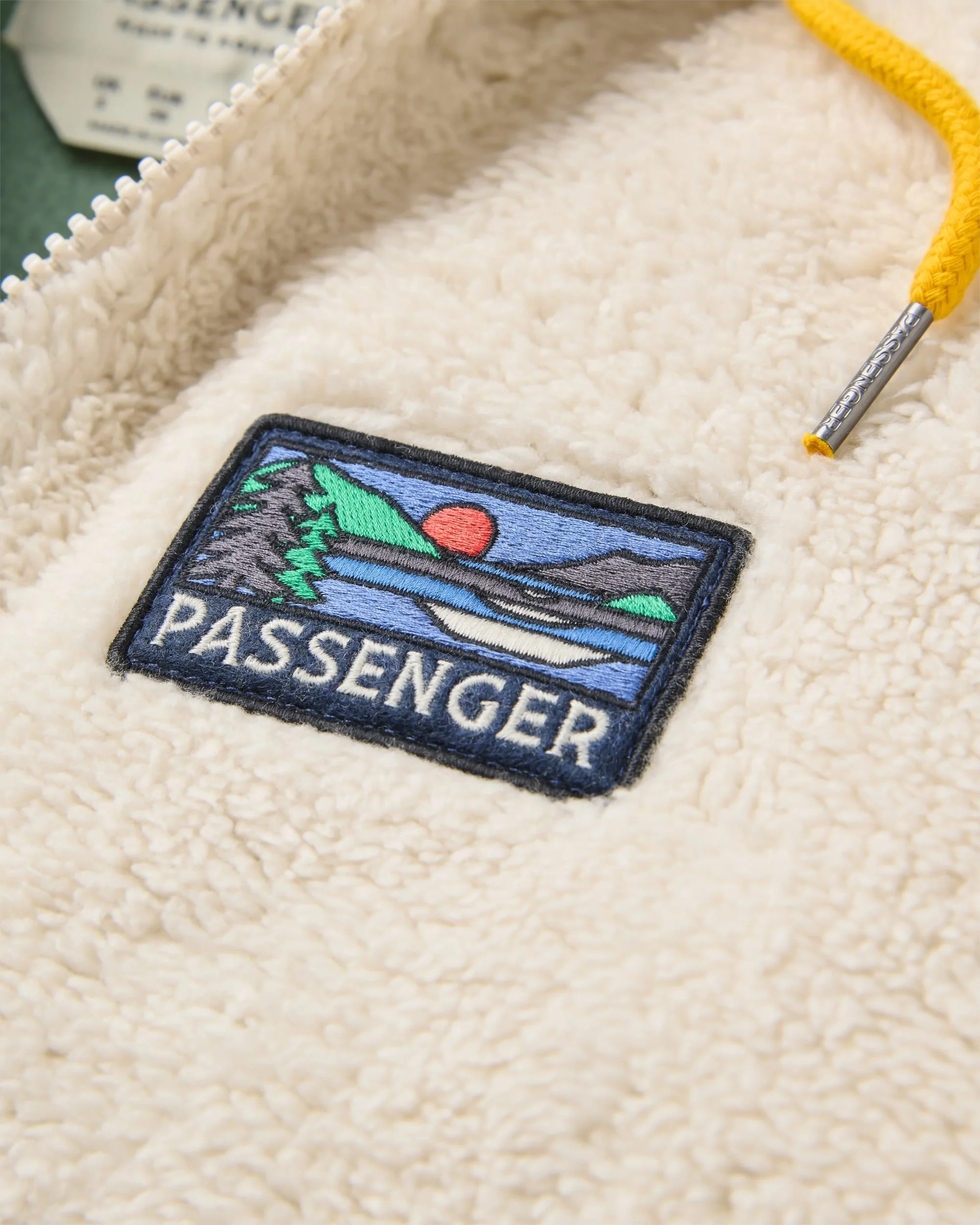 Nestling Polar-Lined Sherpa Fleece - Vintage White - Image 3