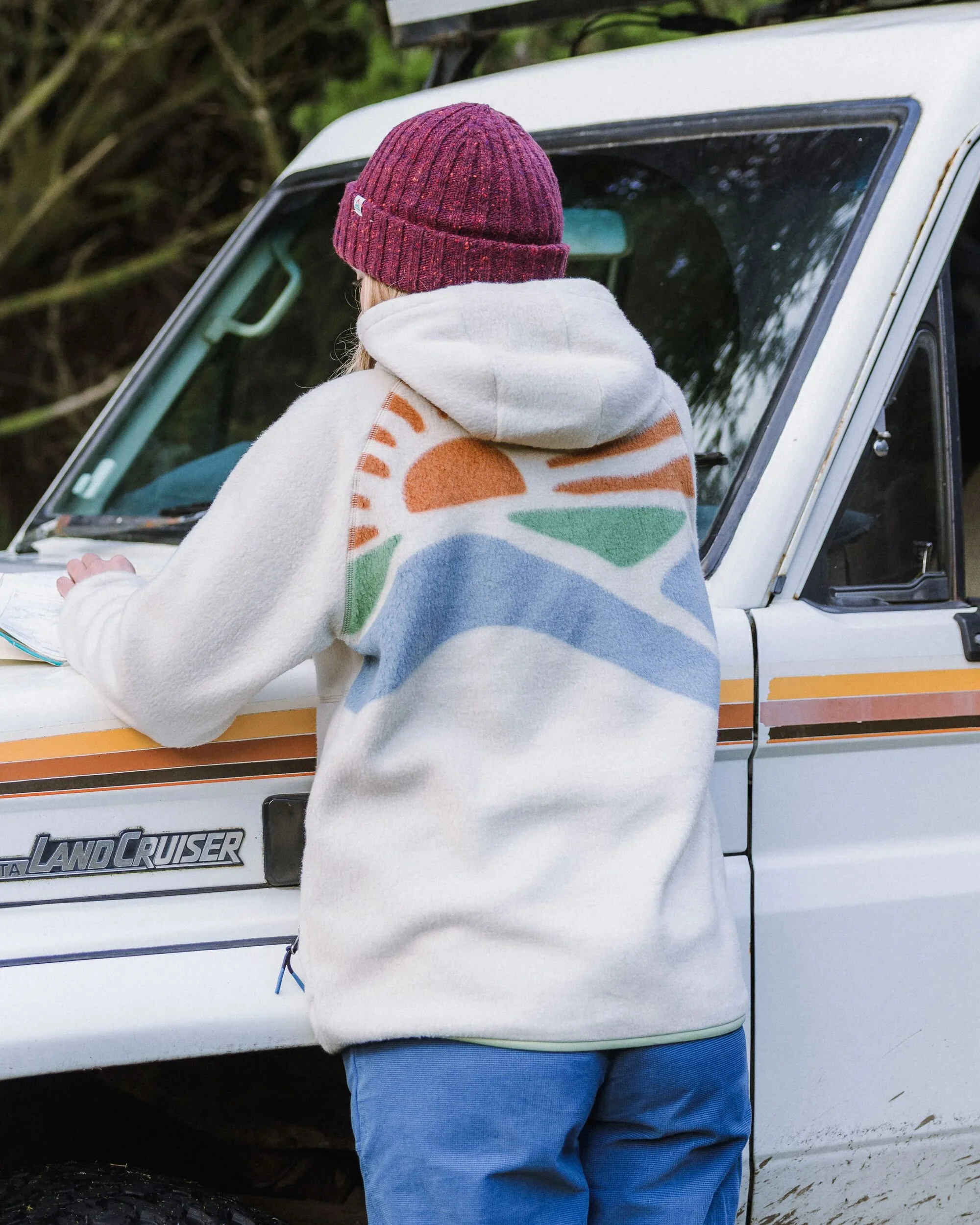 North Coast Vista Full Zip Sherpa Fleece - Oatmeal