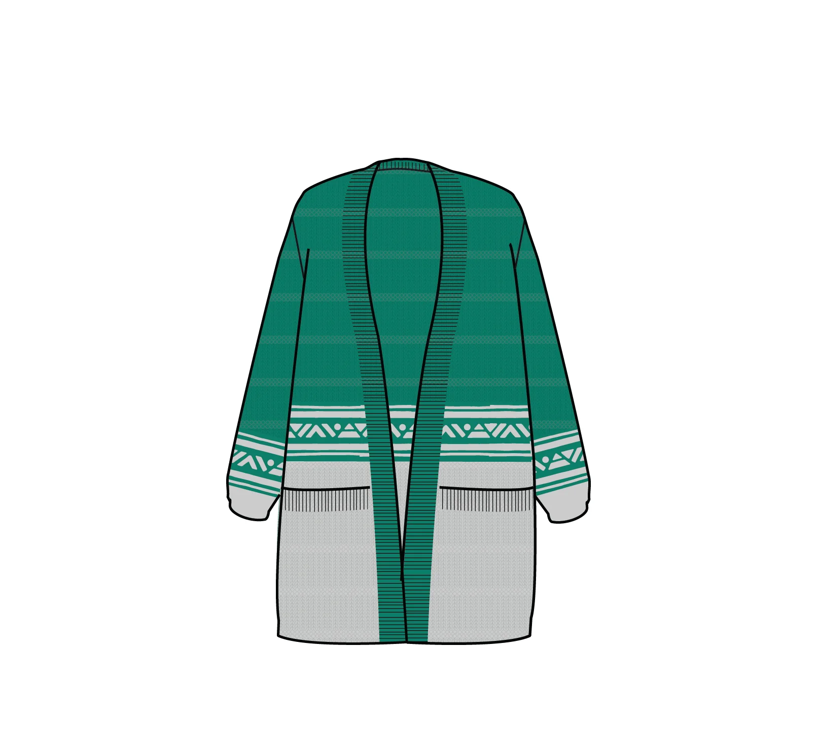 Nurture Organic Cotton Cardigan - Greenlake - Image 8