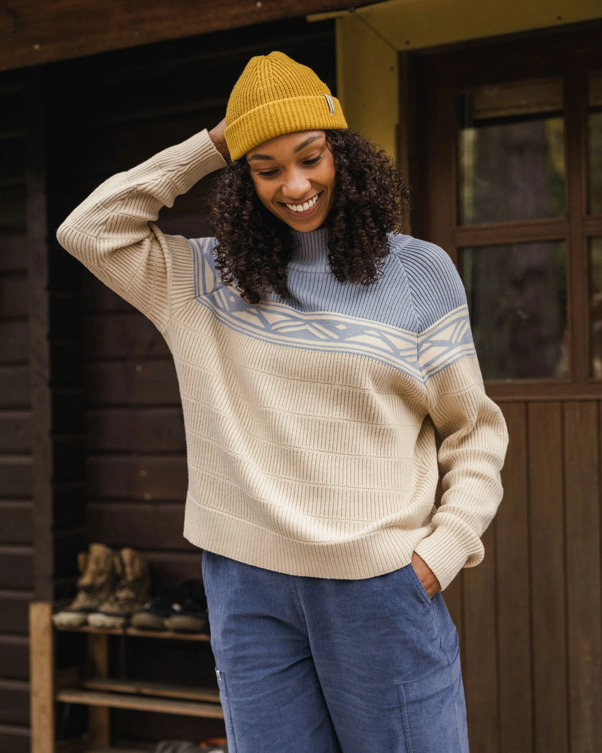 Nurture Organic Cotton Jumper - Faded Denim