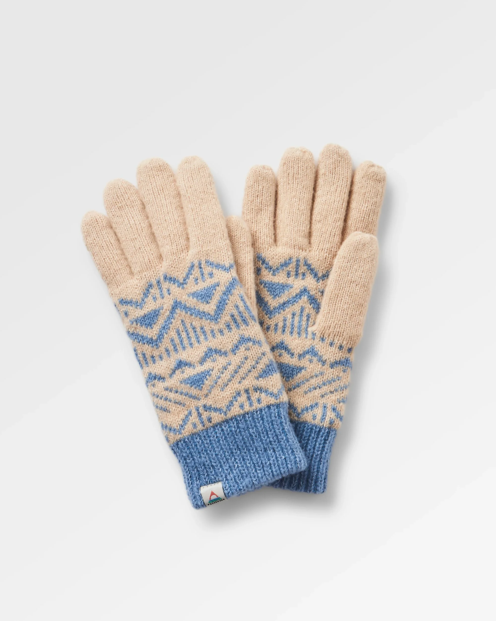 Nurture Knitted Gloves - Faded Denim/Stone