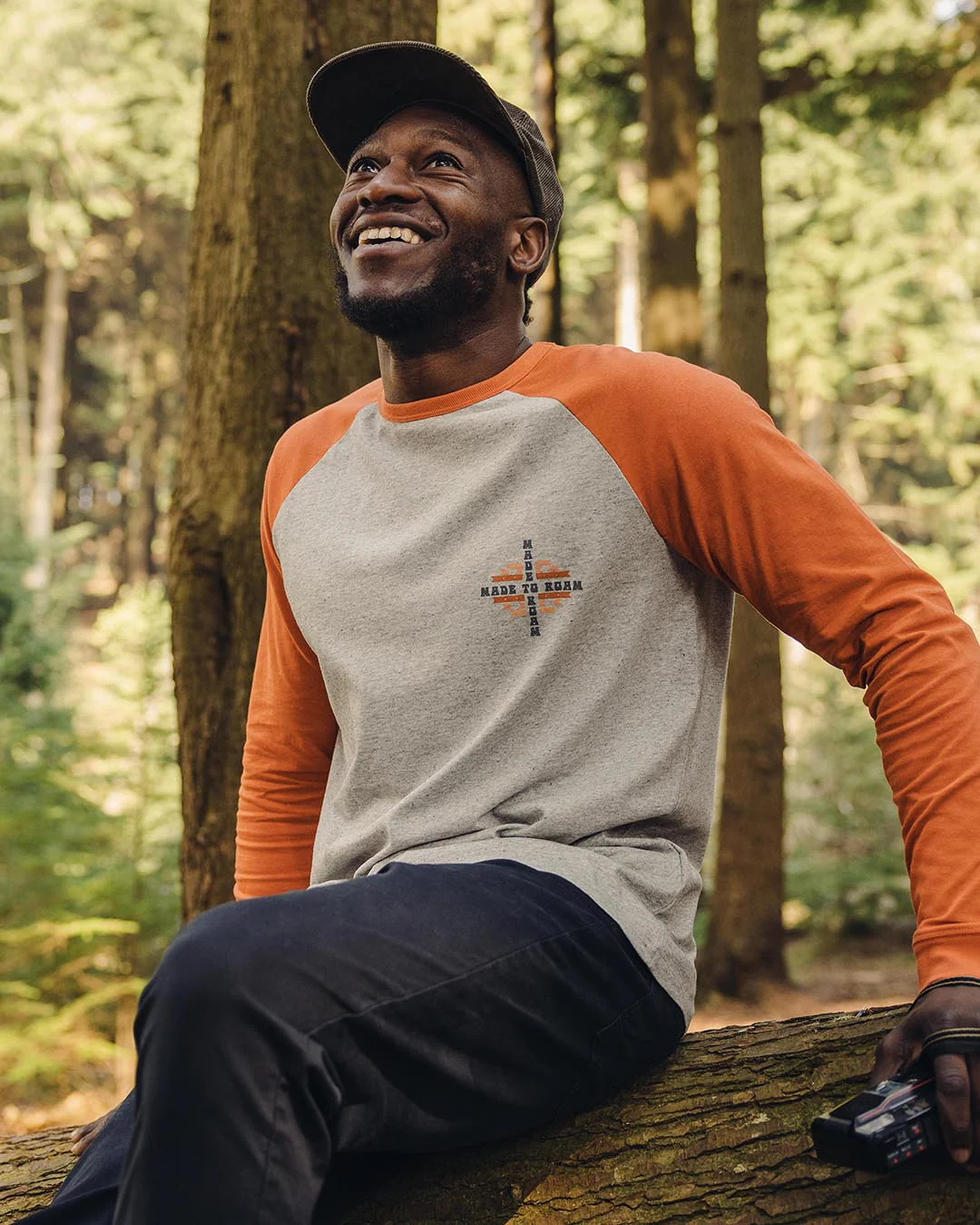 Oar LS T-Shirt - Burnt Orange - Image 3