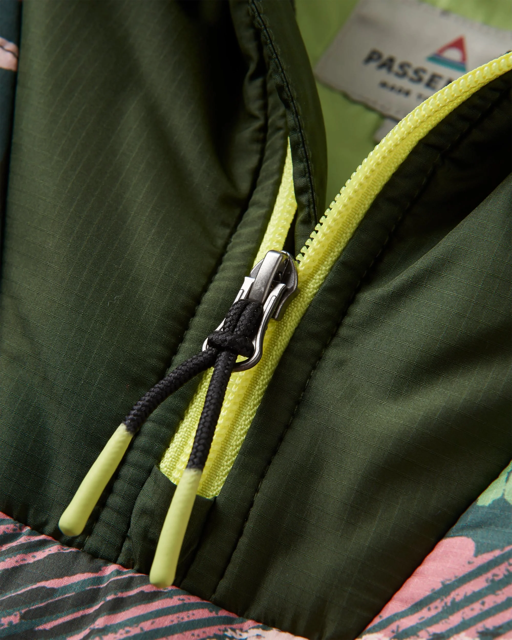 Ocean Insulated Anorak - Abstract Mountain Fir Tree - Image 5