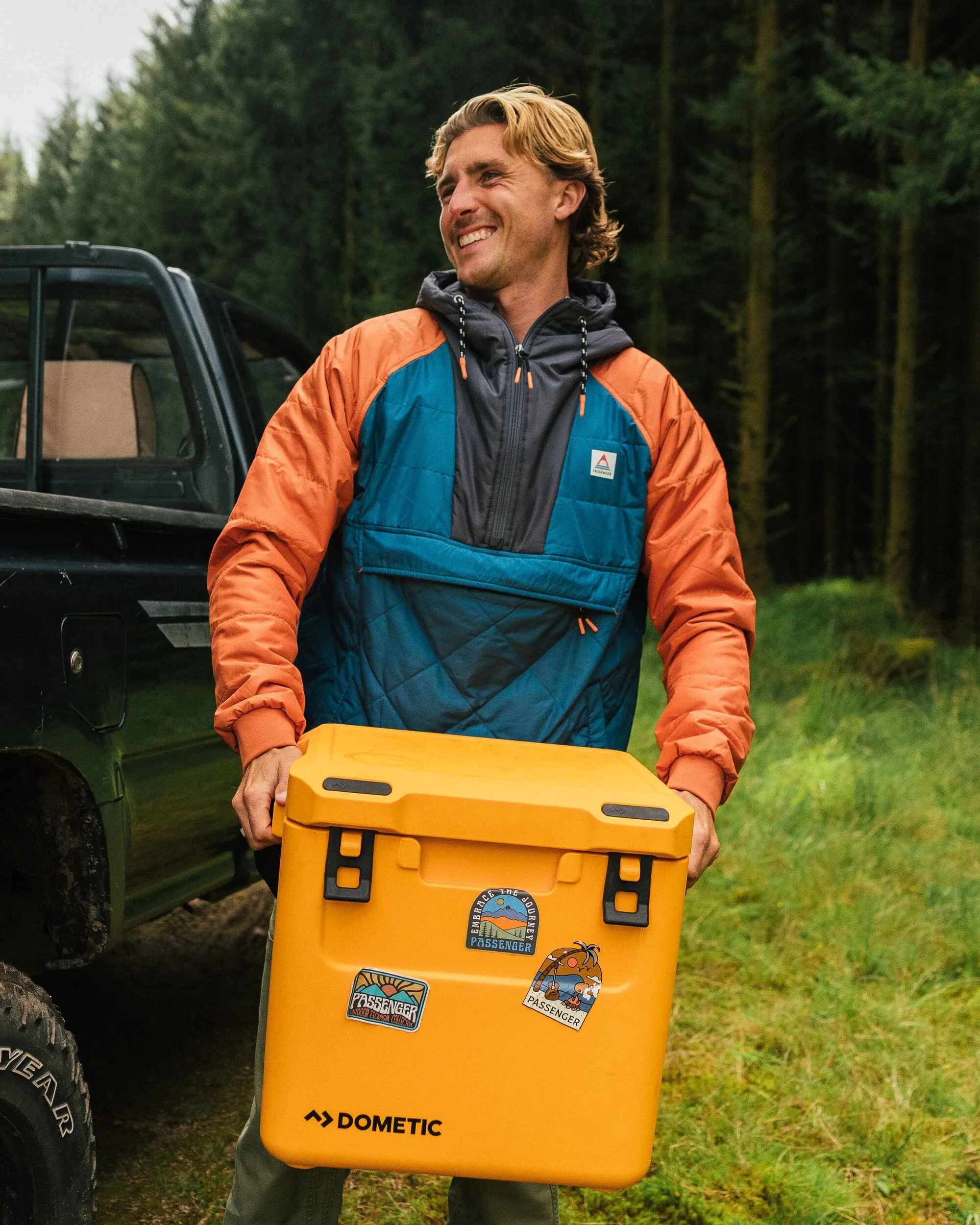 Oceanic Insulated Anorak - Tidal Blue/Burnt Orange