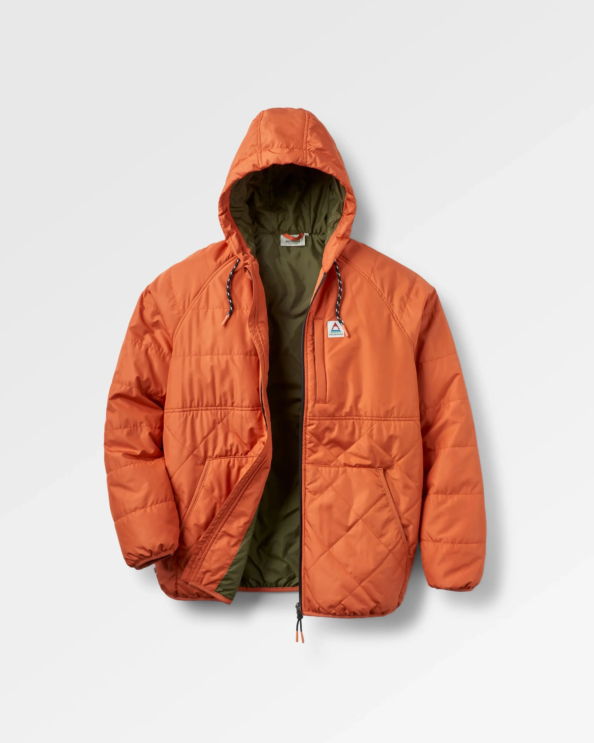Dylan Insulated Full Zip Jacket - Burnt Orange - Image 2