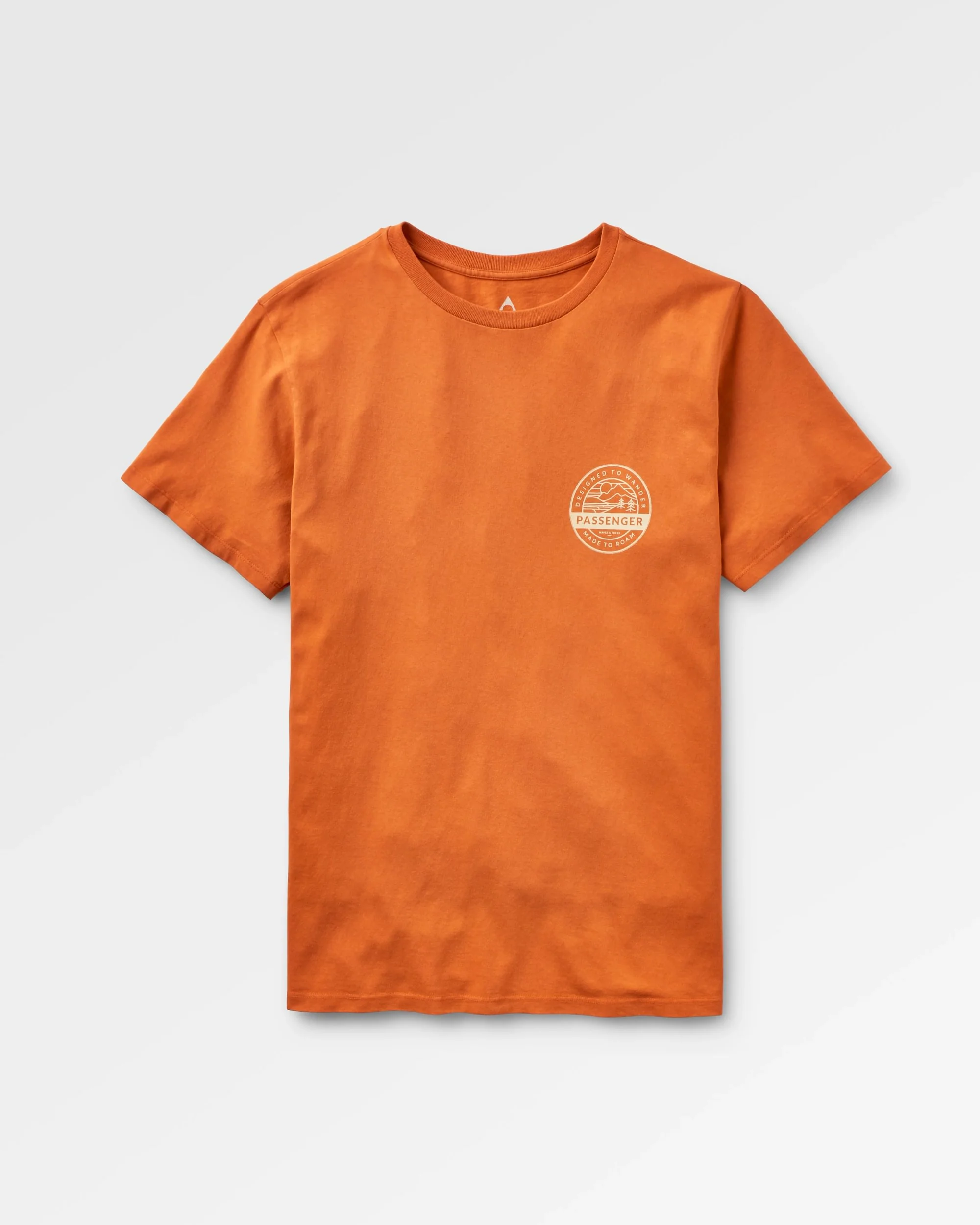 Odyssey Organic Cotton T-Shirt - Burnt Orange - Image 6