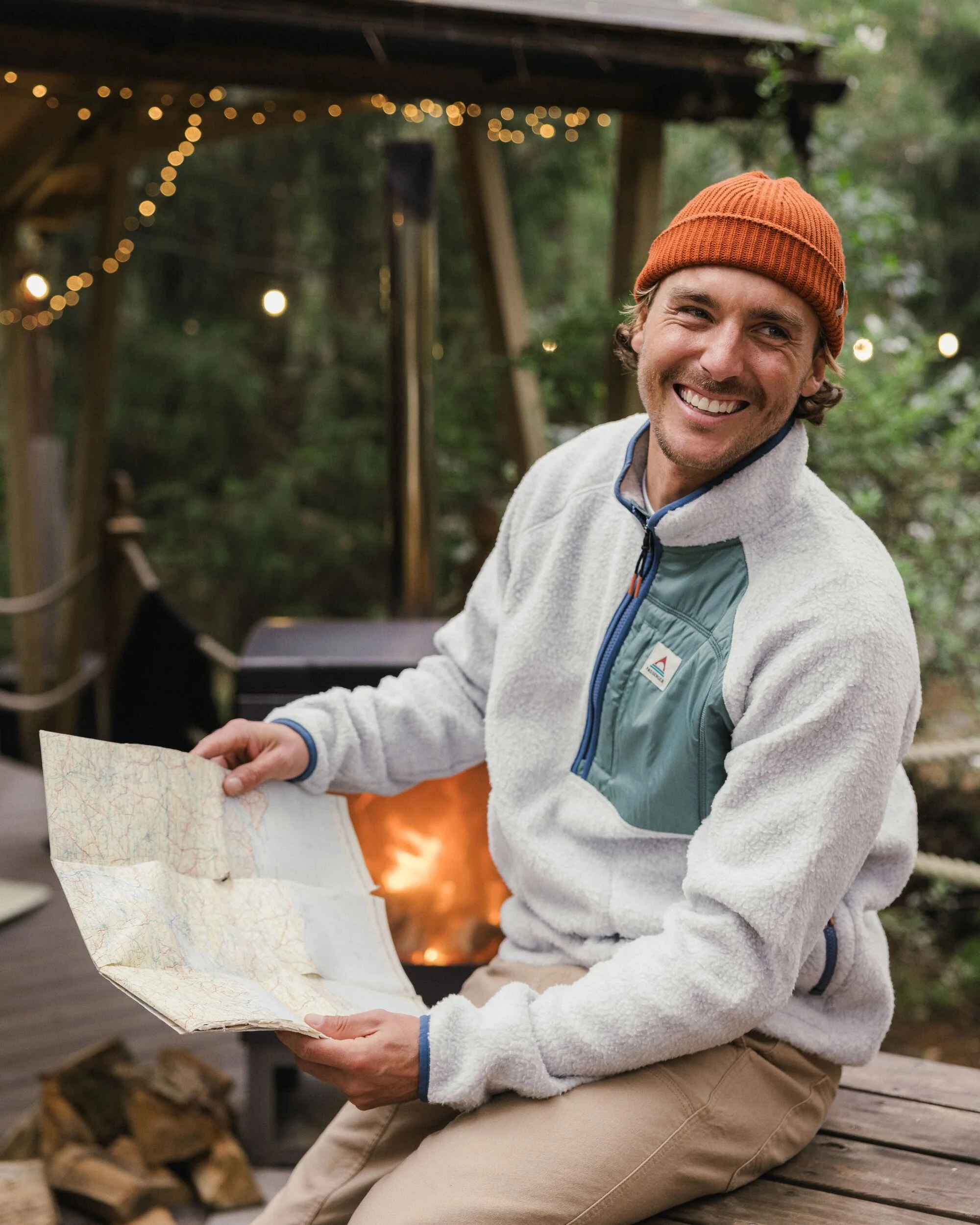 Offgrid 1/2 Zip Sherpa Fleece - Grey Marl 2 - Image 4
