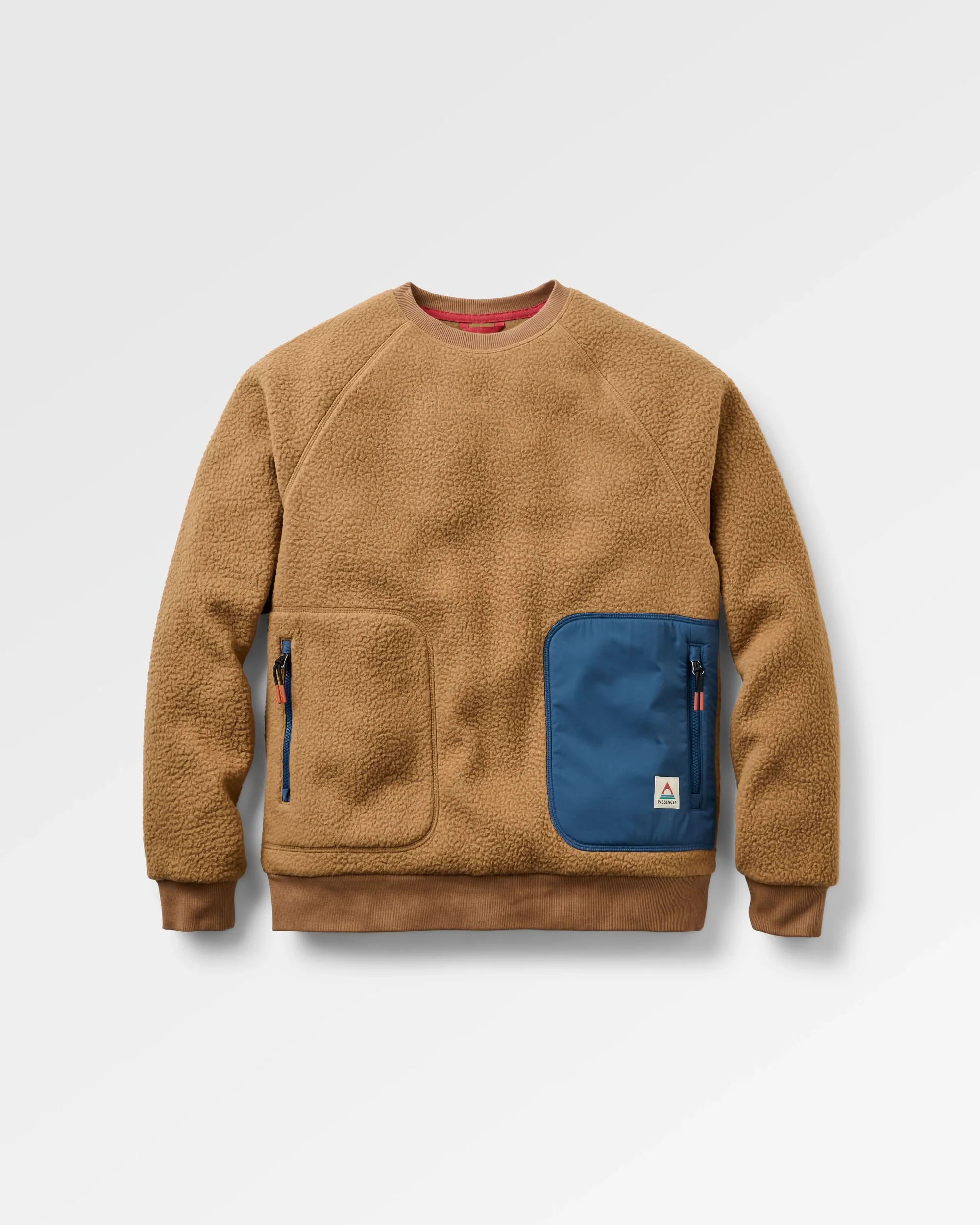 Offgrid Sherpa Crew Fleece - Caramel Brown