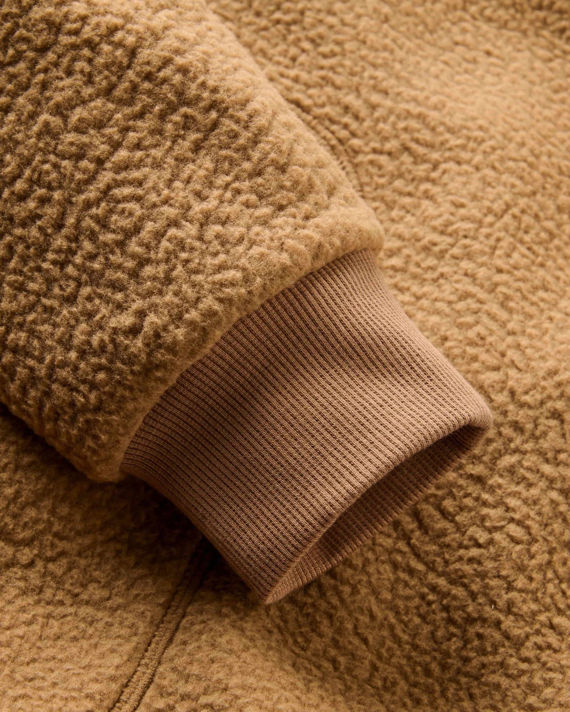 Offgrid Sherpa Crew Fleece - Caramel Brown - Image 6