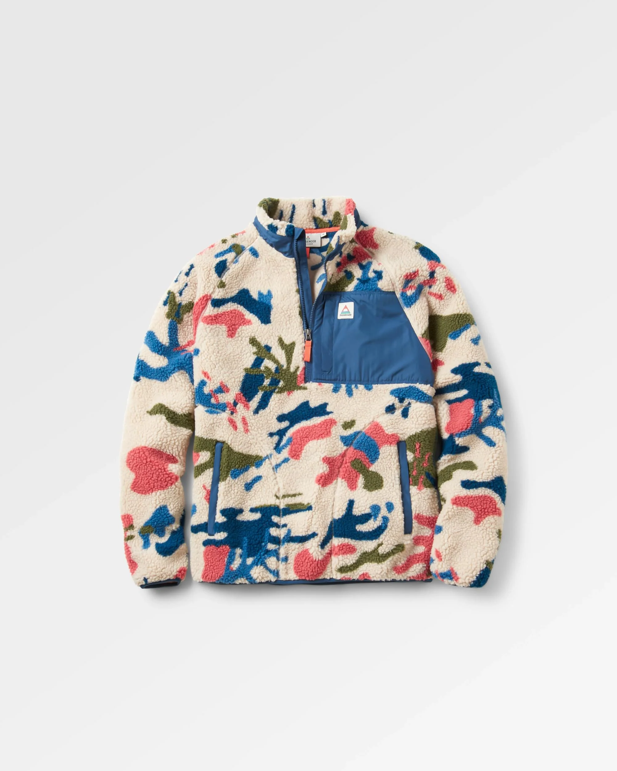 Offroad Sherpa 1/2 Zip Fleece - Seaweed Camo Pebble Grey