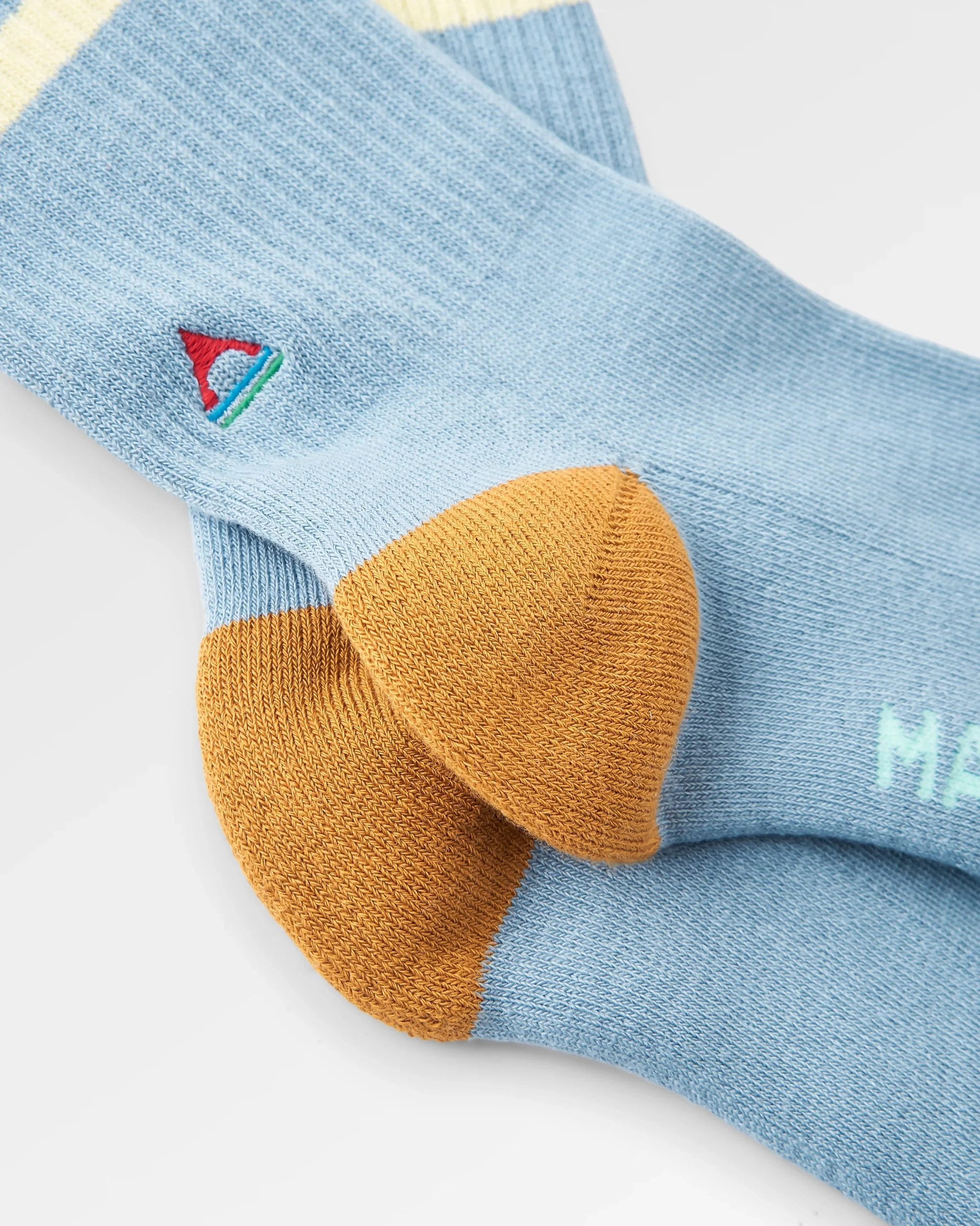 Classic Midweight Crew Socks - Faded Denim - Image 4