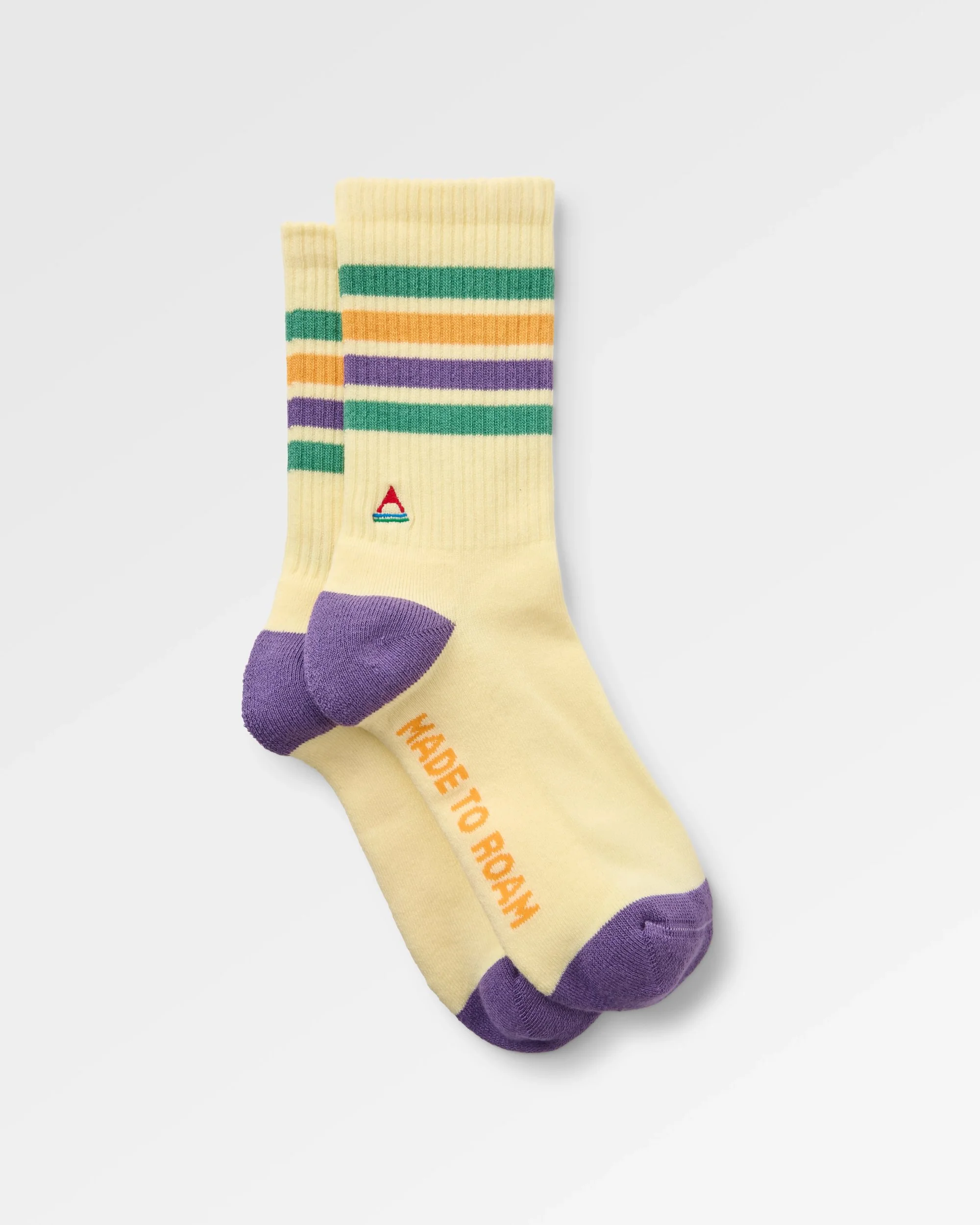 Classic Midweight Crew Socks - Pale Yellow