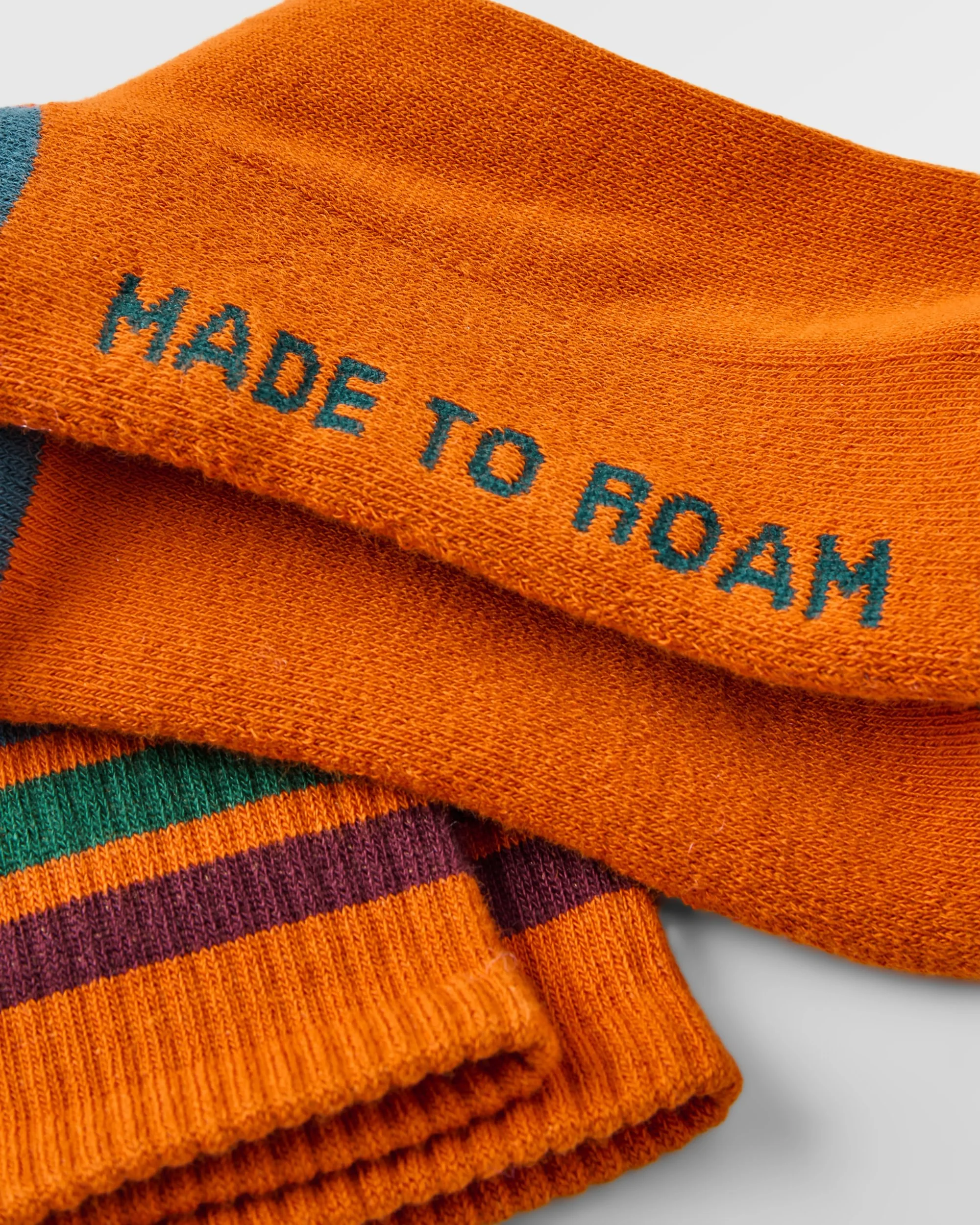 Classic Midweight Crew Socks - Retro Orange - Image 4