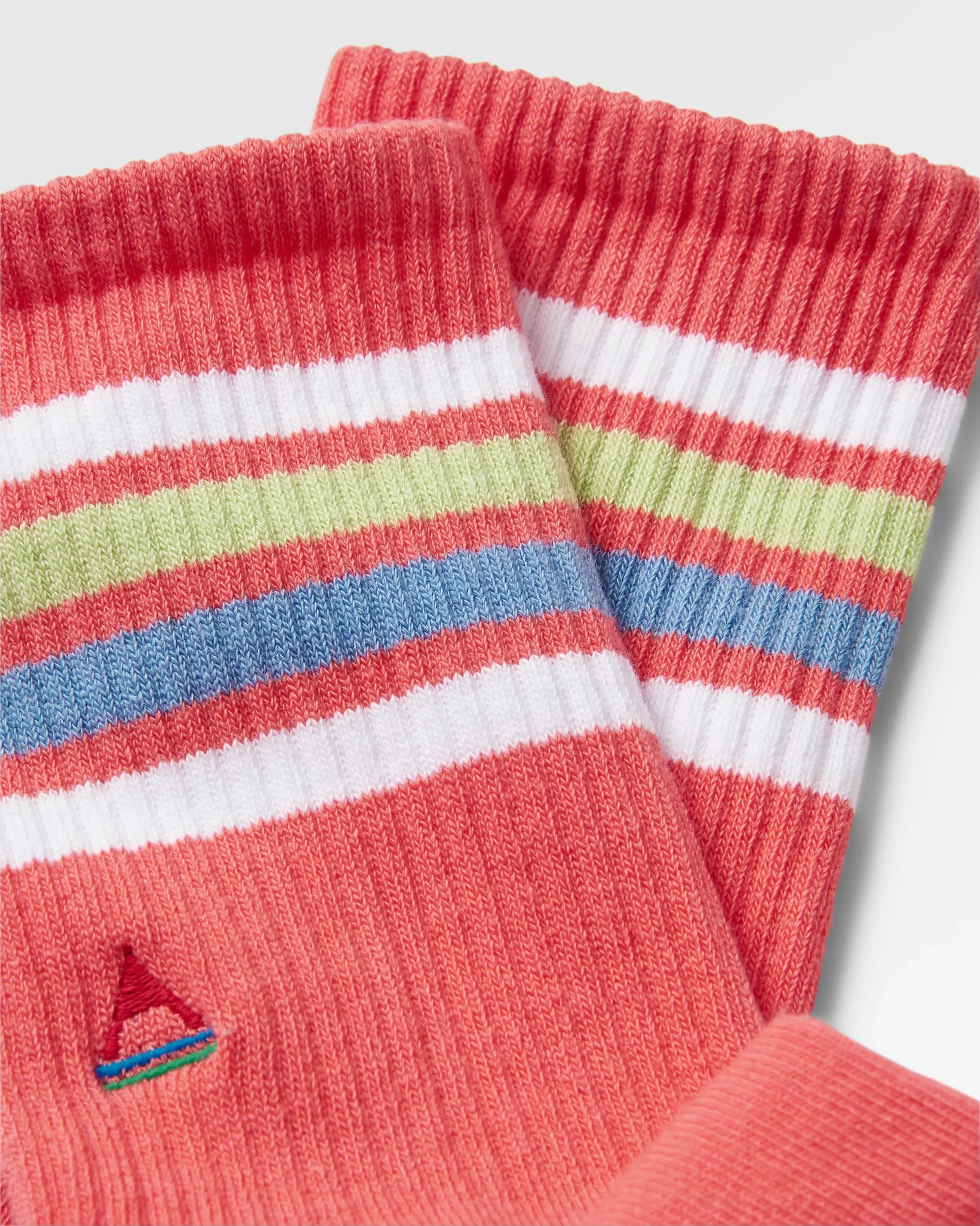 Organic Mid-weight Crew Socks - Shell Pink - Image 4