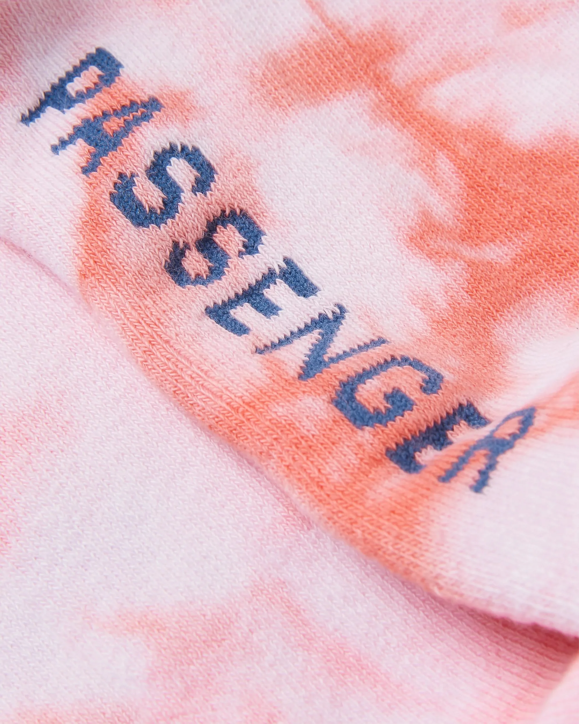 Organic Mid-weight Crew Socks - Tie Dye Shell Pink - Image 3