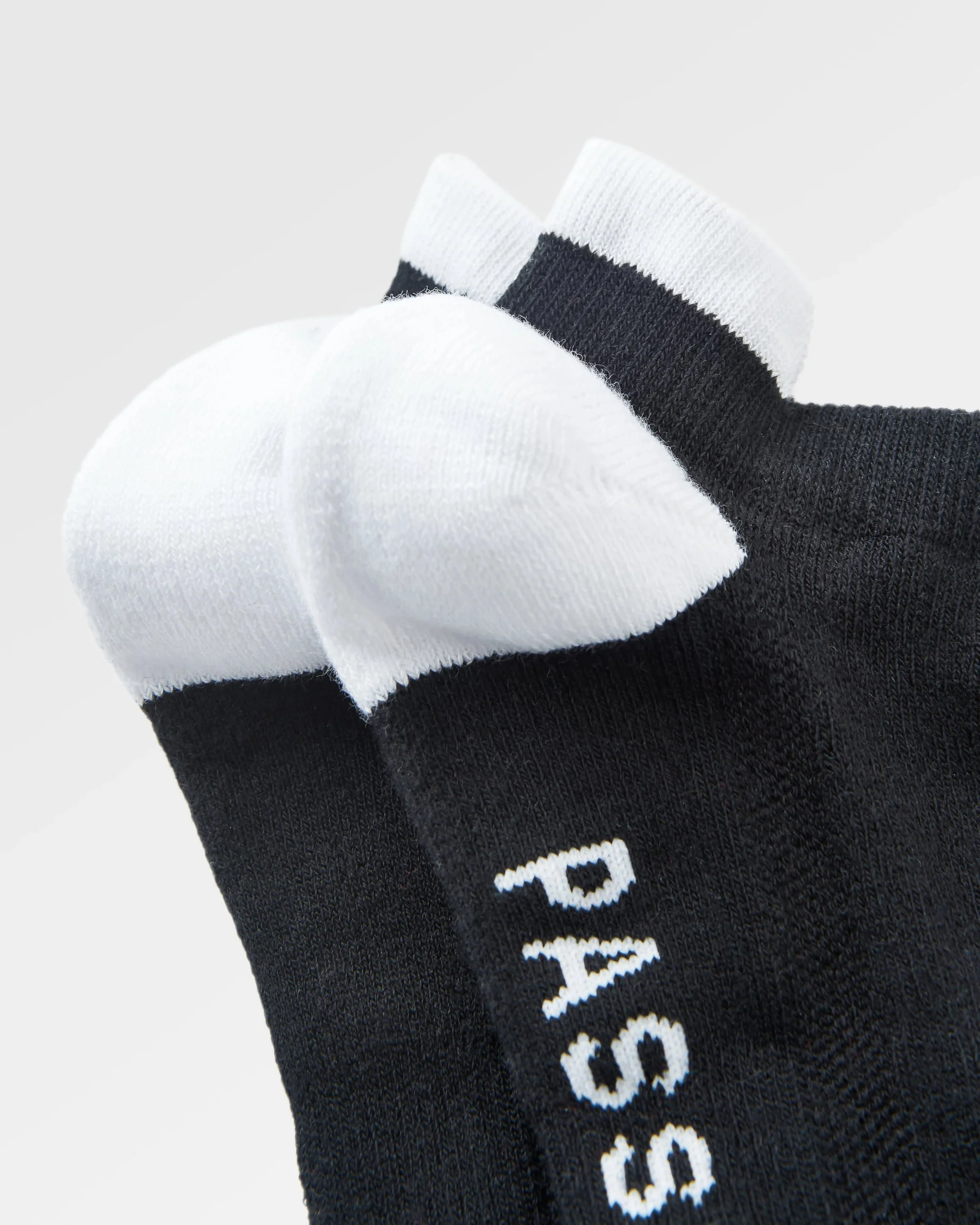 Organic Trainer Socks - Black - Image 5