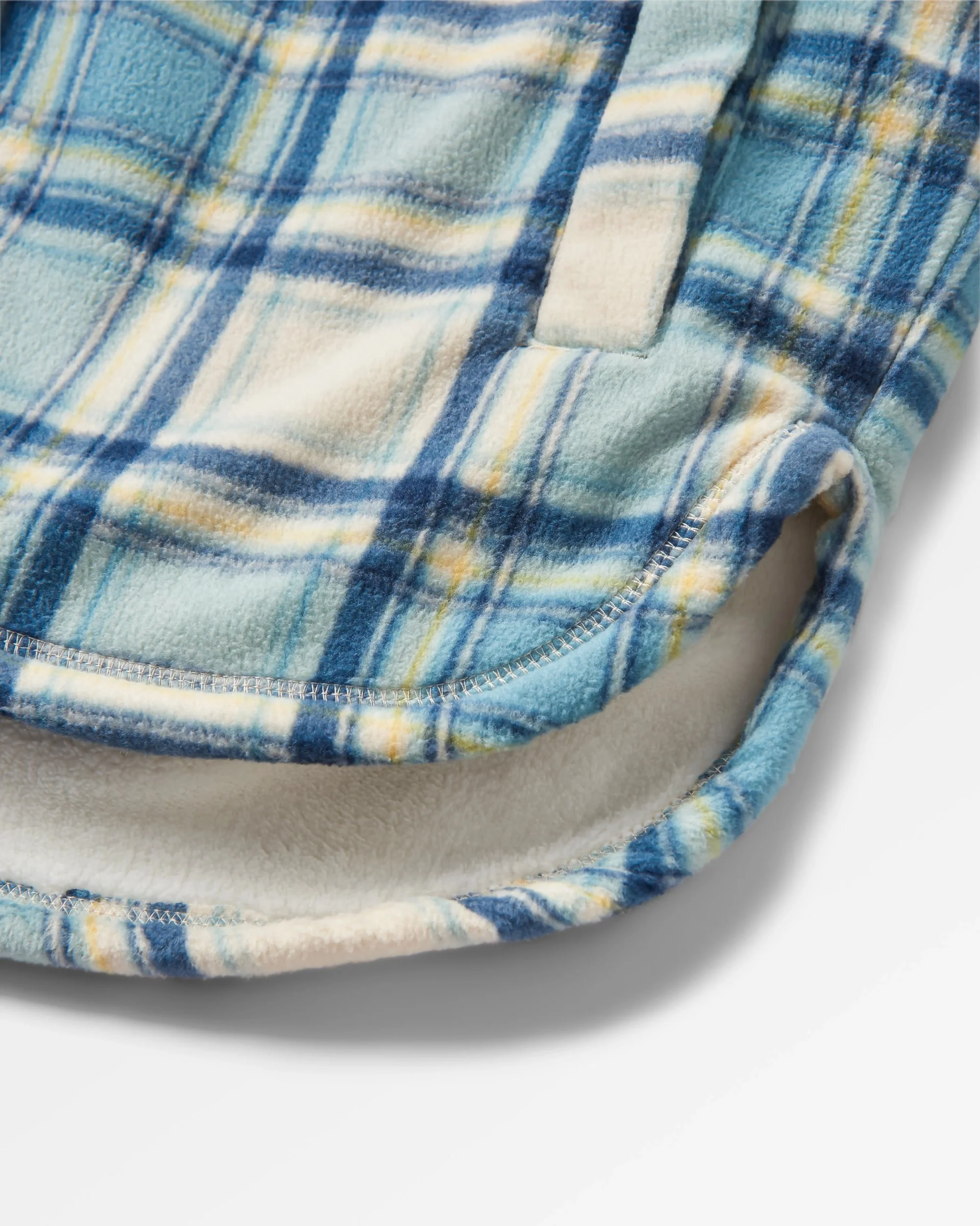 Orion Sherpa-Lined Polar Fleece Shirt - Oatmeal/Arctic Check - Image 7
