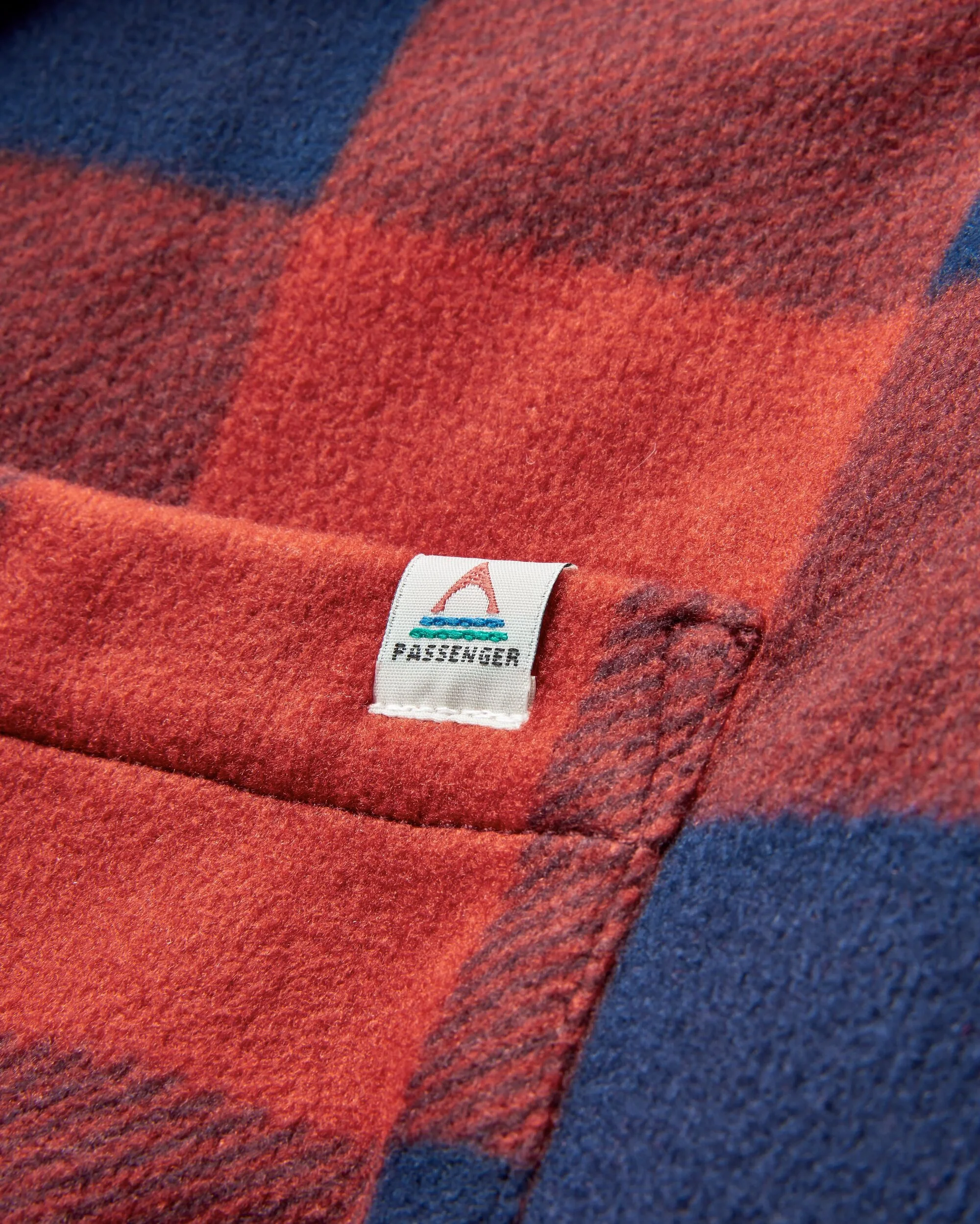 Orion Sherpa-Lined Polar Fleece Shirt - Red Ochre Buffalo - Image 7