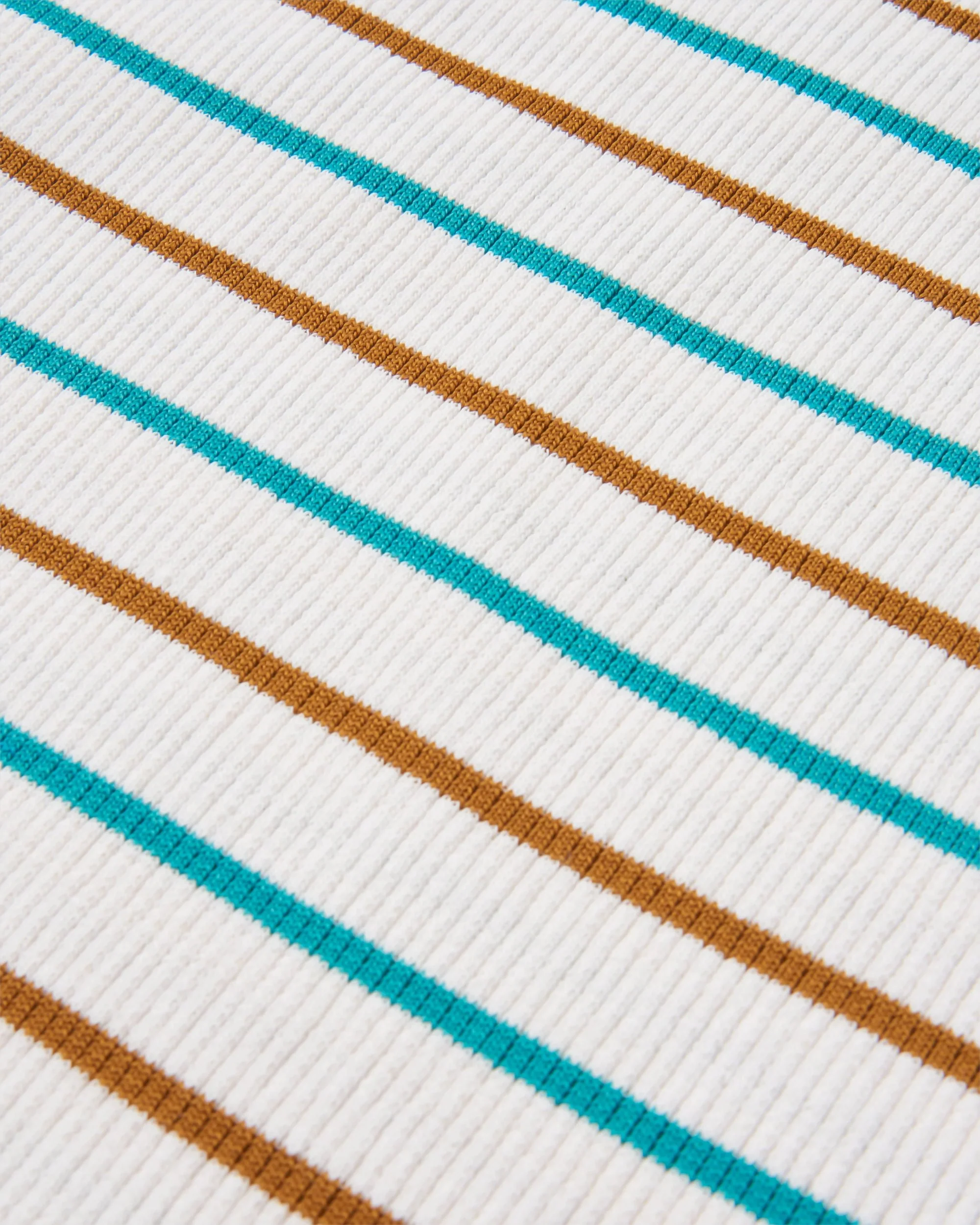 Out There Ribbed Cropped Vest - Spruce Yellow/Aqua Stripe - Image 4